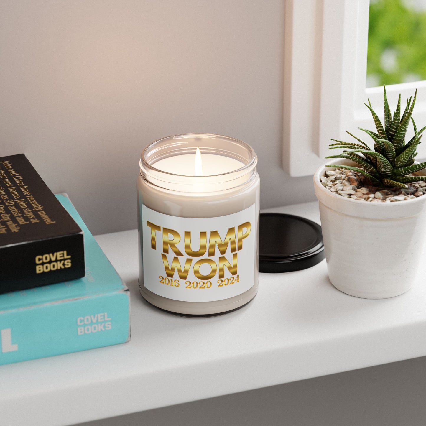 Trump Won Scented Soy Candle - 9oz Political Candle for Home Decor & Gifts