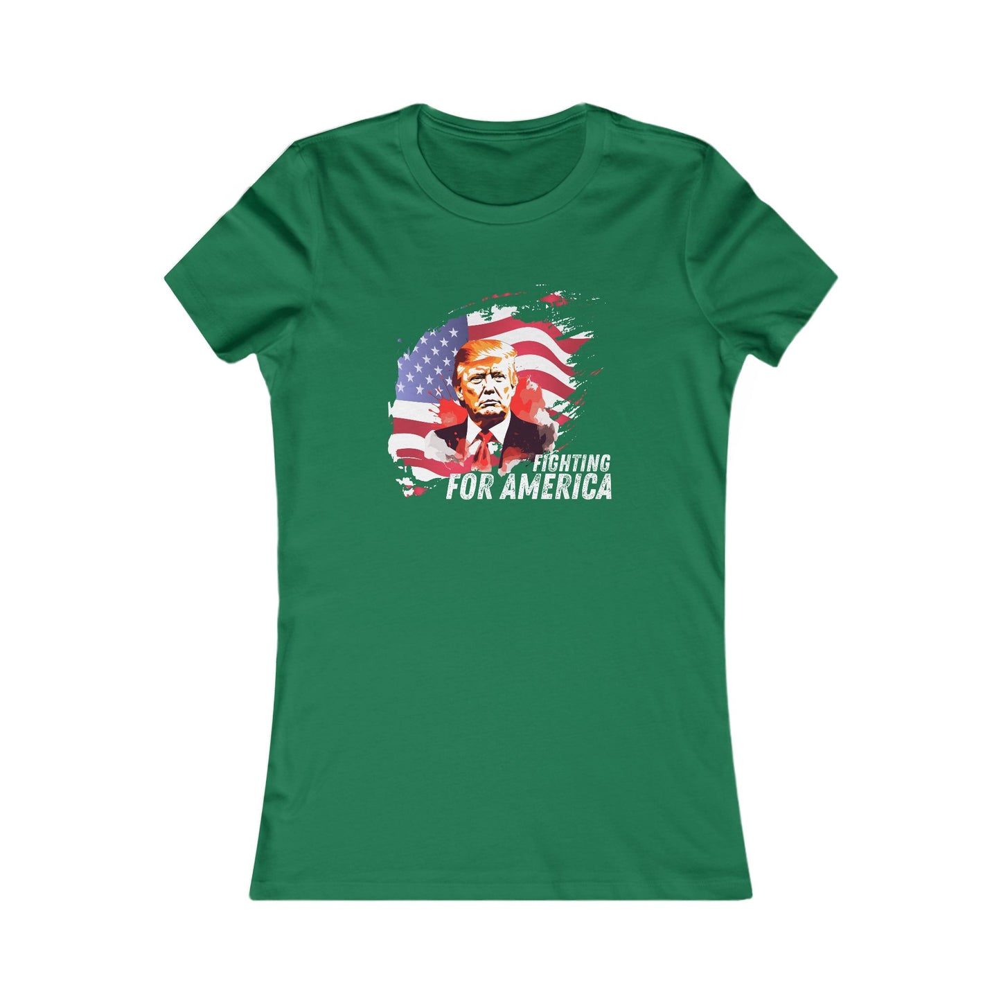 Trump - Fighting For America Women's Favorite Tee