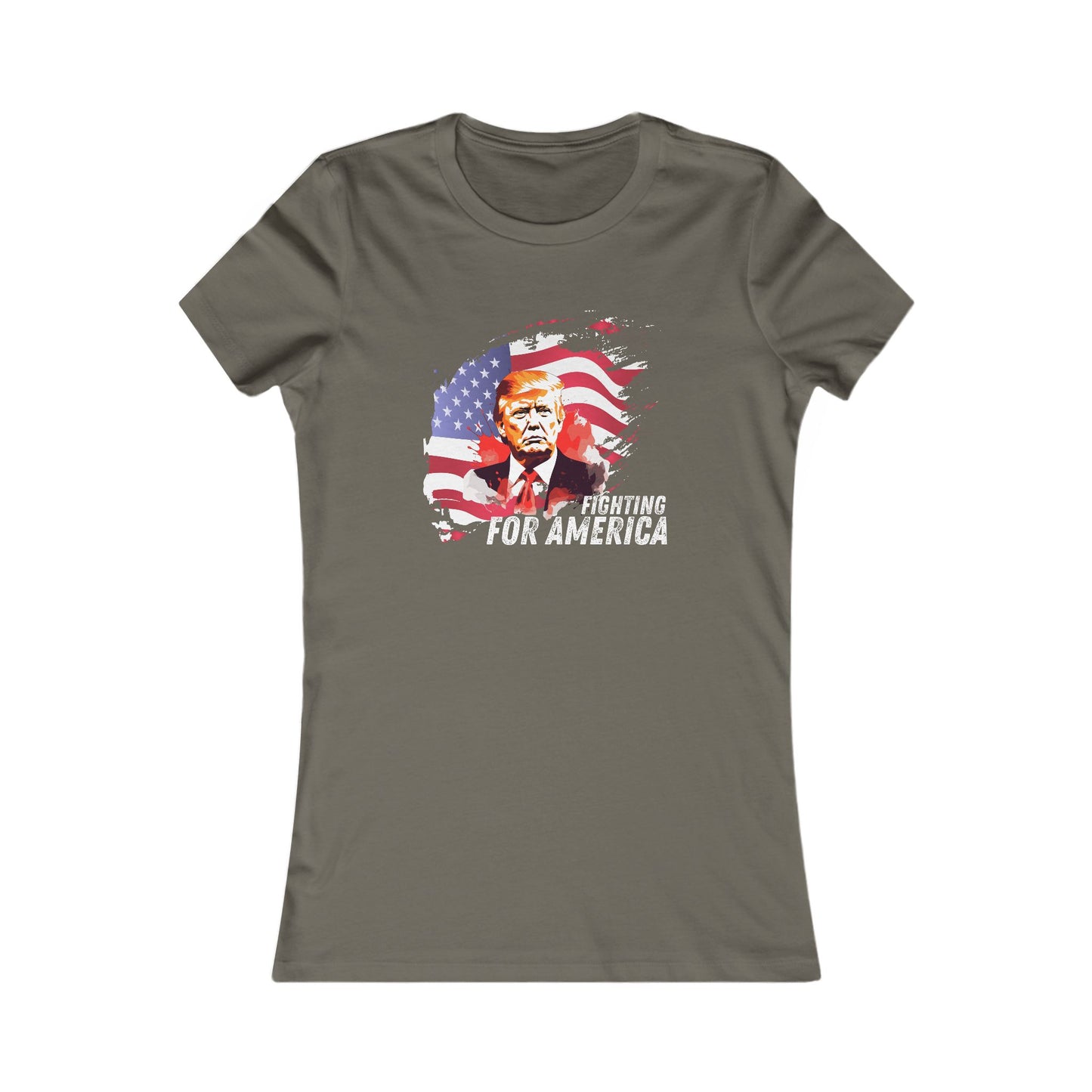 Trump - Fighting For America Women's Favorite Tee