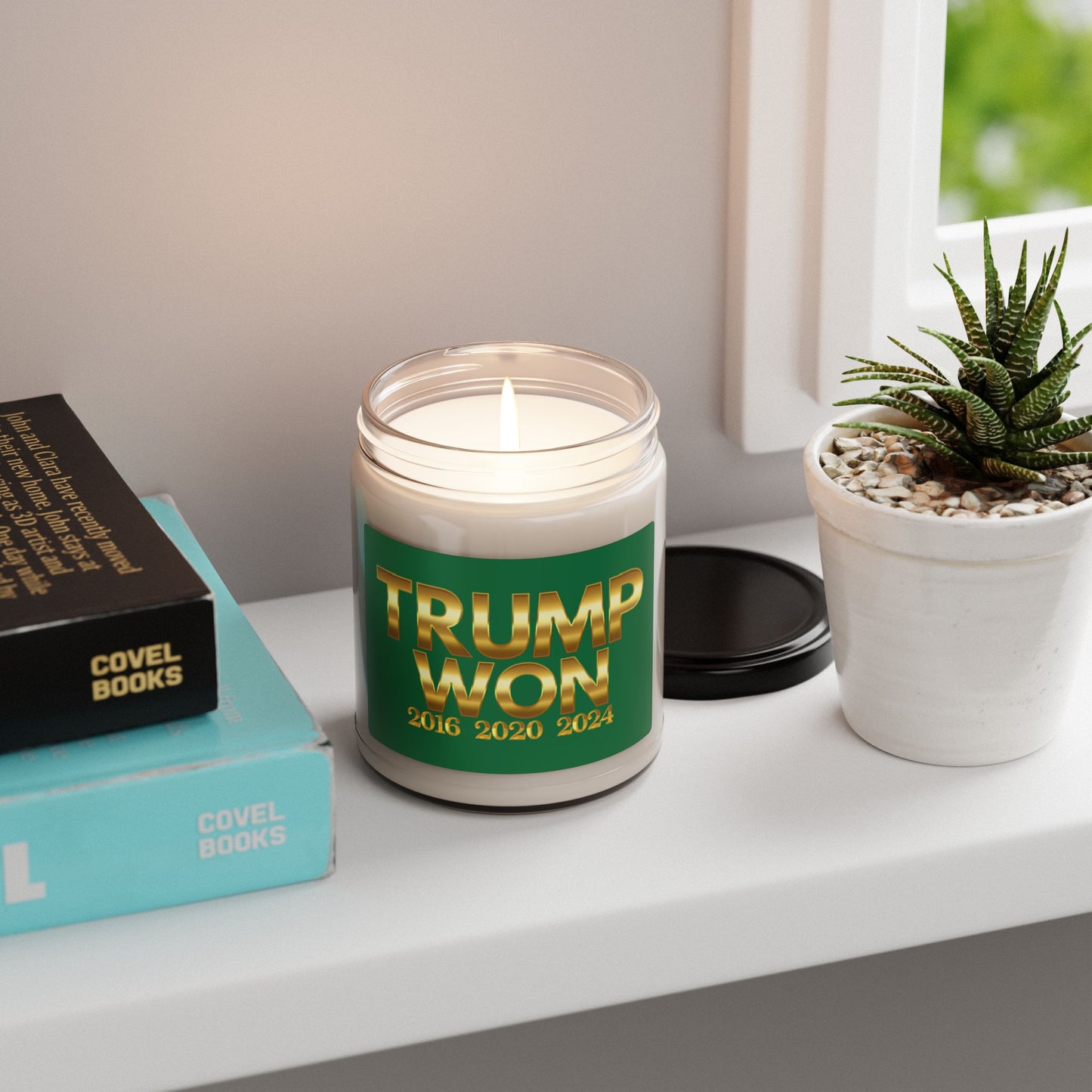 Trump Won Scented Soy Candle - 9oz Political Candle for Home Decor & Gifts