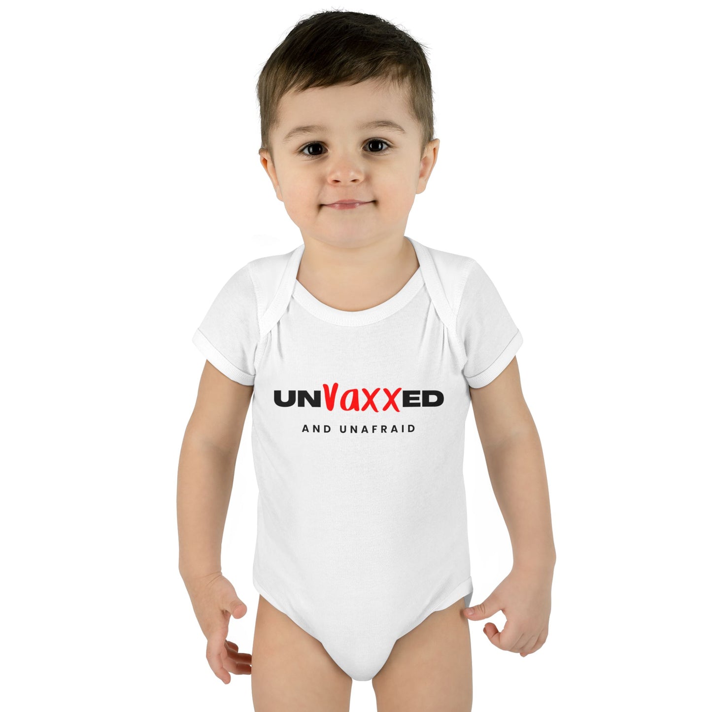 Unvaxxed and Unafraid Infant Bodysuit - Cute Baby Outfit for Vaccine-Free Families