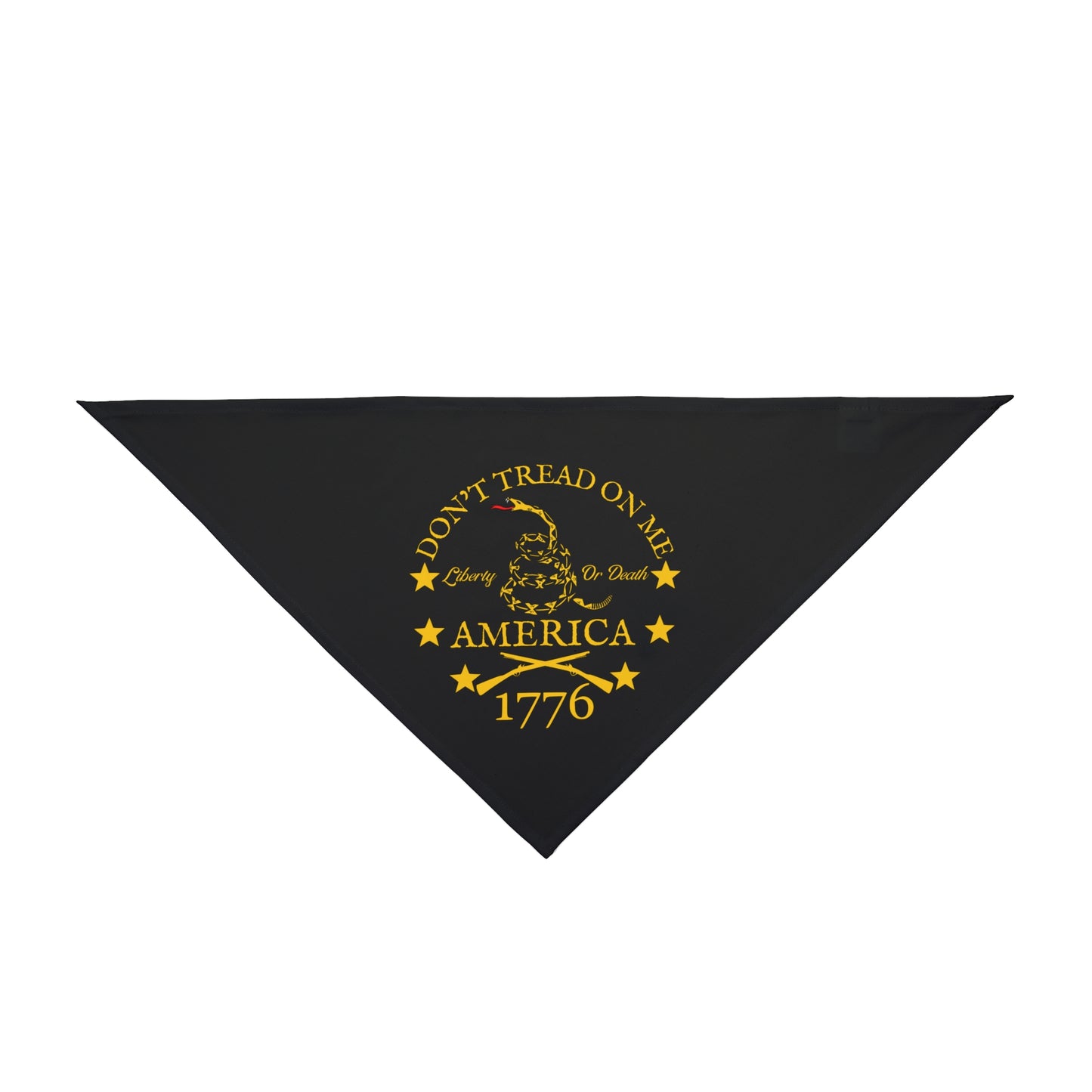 Don't Tread on Me Gadsden Flag Patriotic Dog Bandana