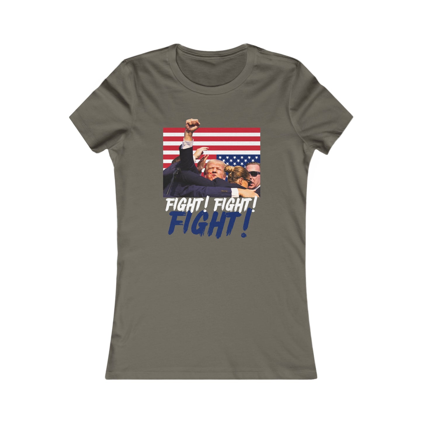 Trump Fight! Fight! Fight! Women's Favorite Tee - Clearance