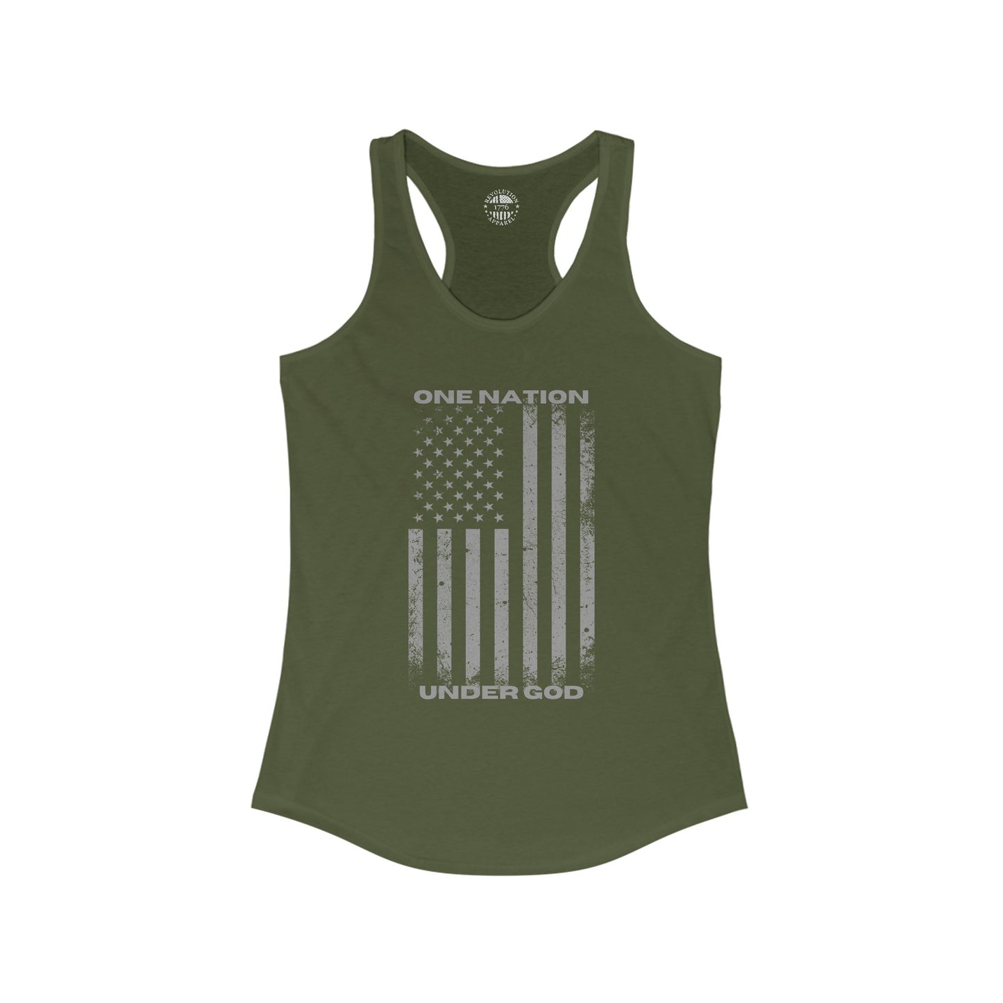 One Nation, Under God, Women's Ideal Racerback Tank