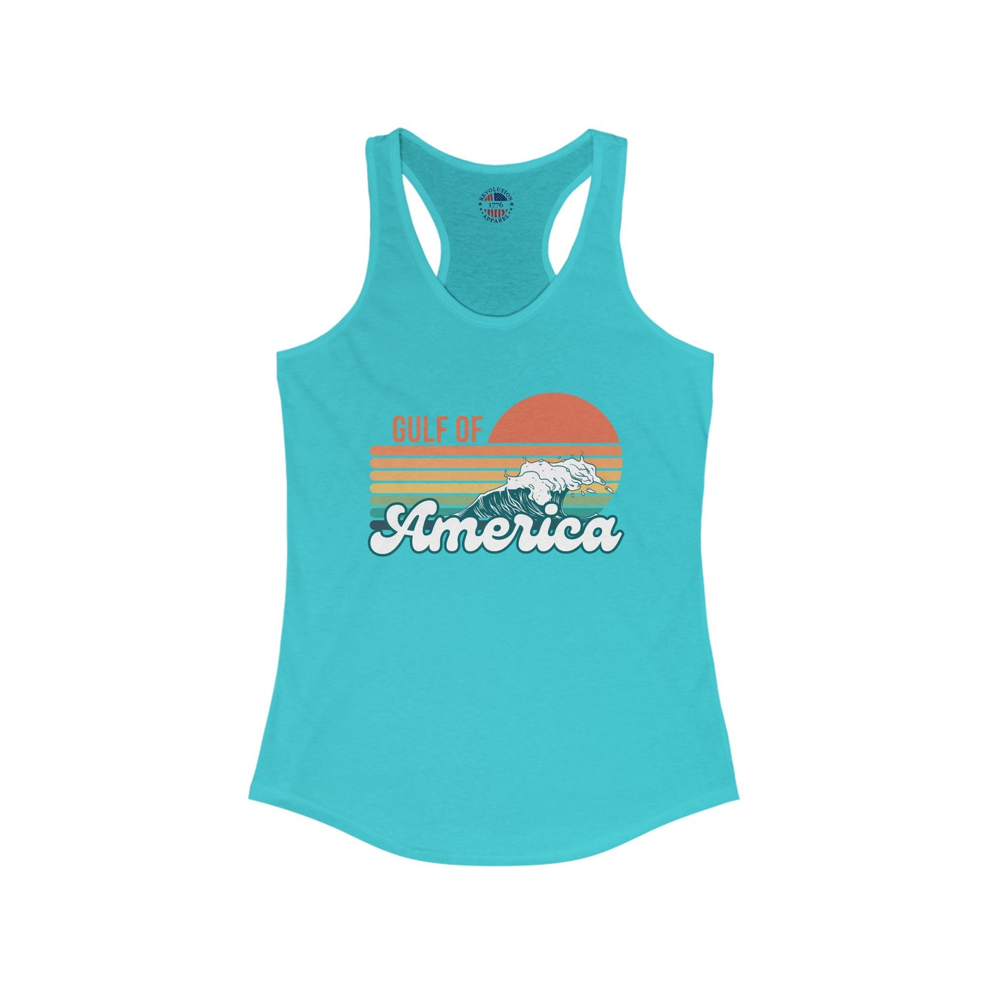 Gulf of America Retro Women's Ideal Racerback Tank