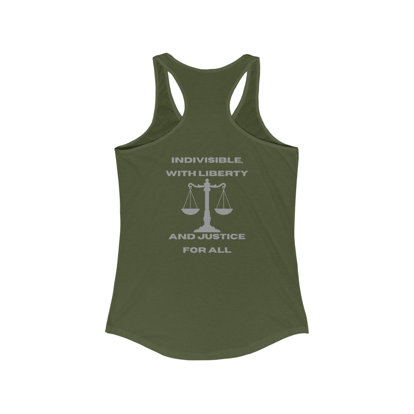 One Nation, Under God, Women's Ideal Racerback Tank