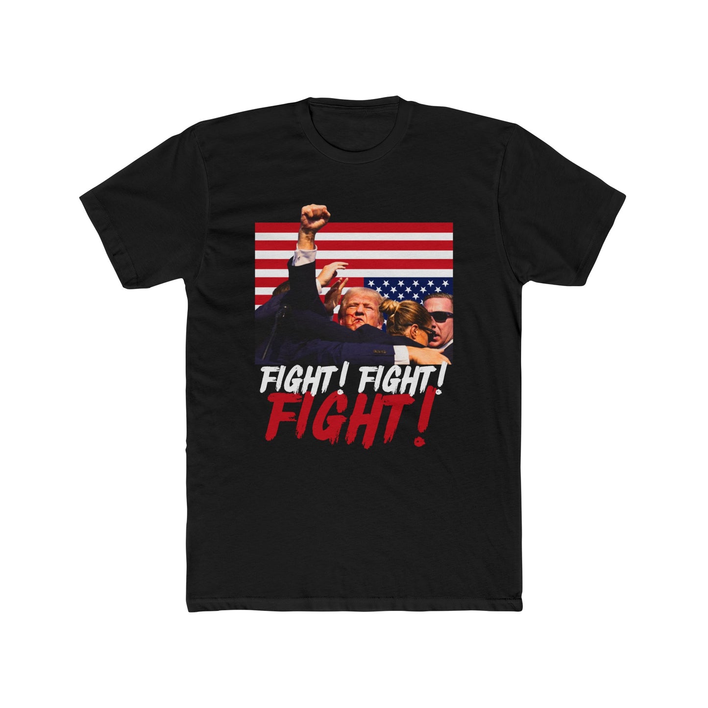 Trump Fight! Fight! Fight! Cotton Crew Tee - Clearance