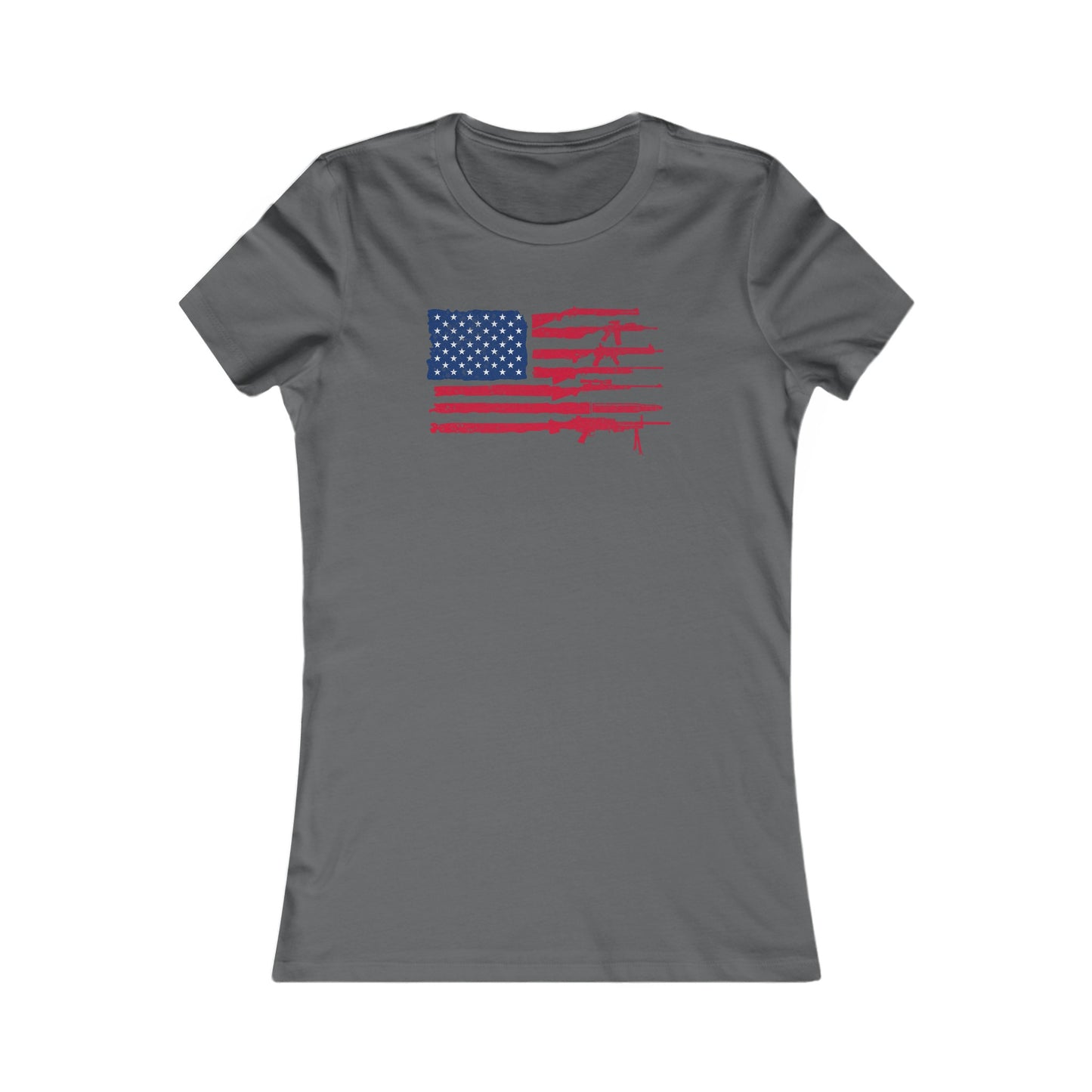 Flag of Guns, Red White & Blue Women's Favorite Tee