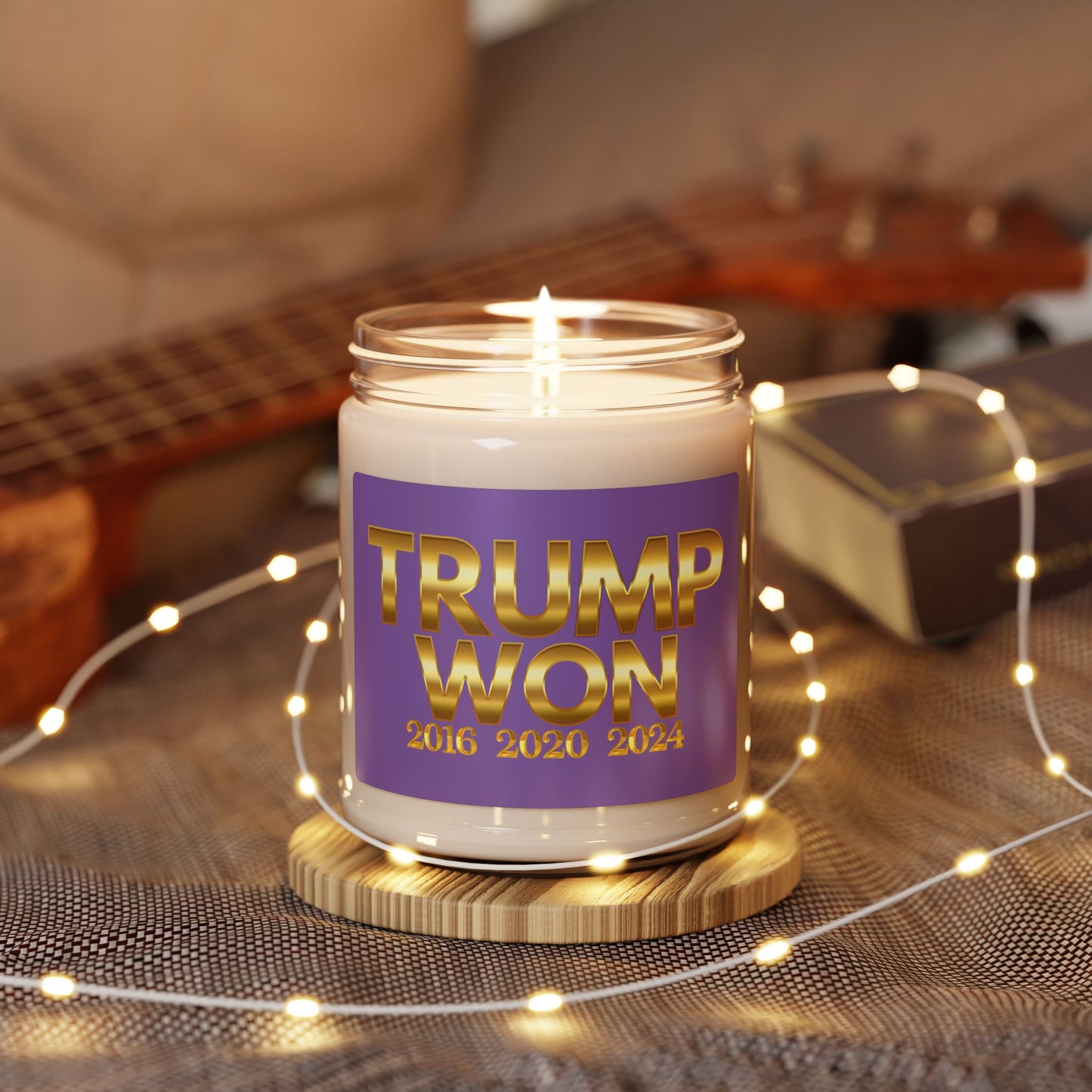 Trump Won Scented Soy Candle - 9oz Political Candle for Home Decor & Gifts