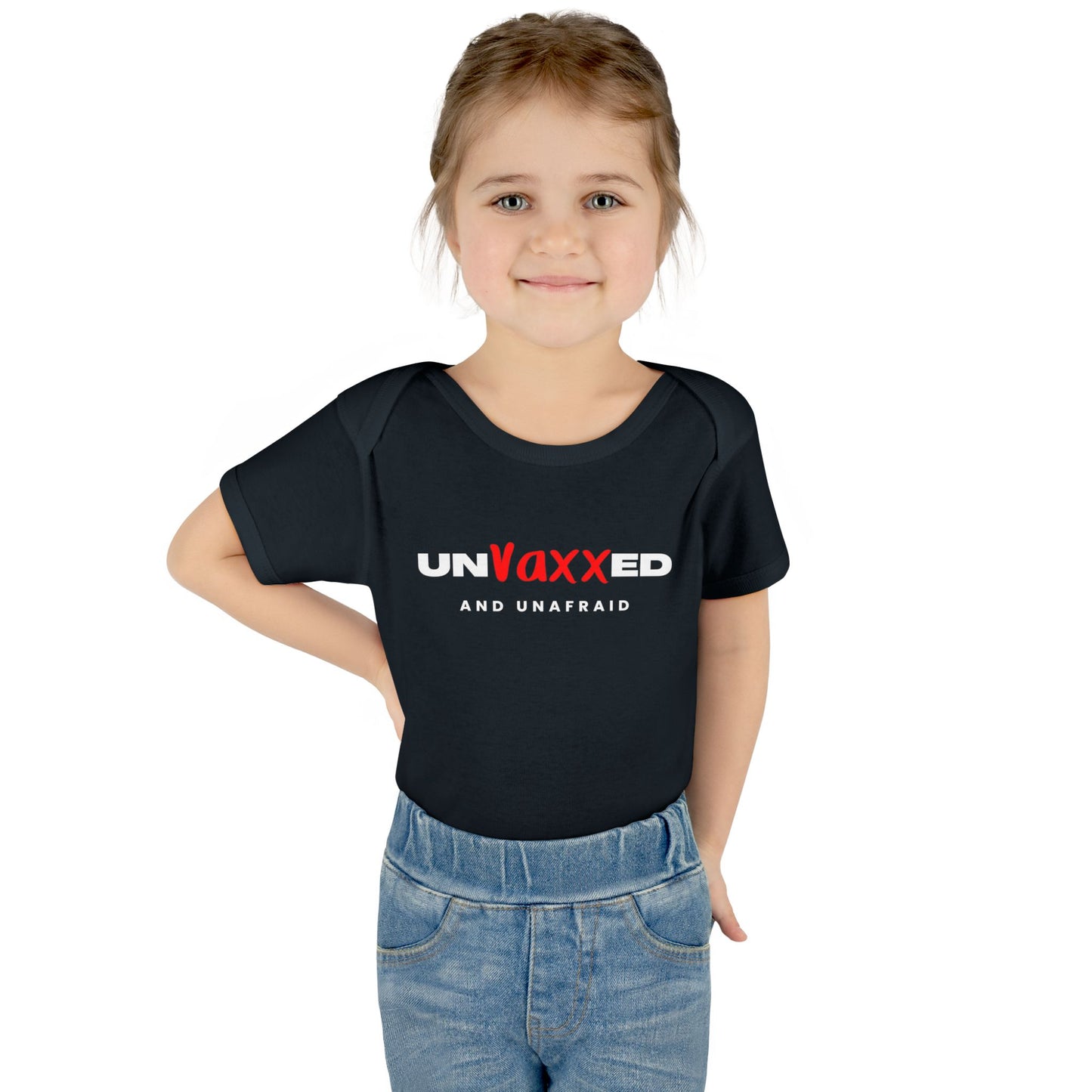 Unvaxxed and Unafraid Infant Bodysuit - Cute Baby Outfit for Vaccine-Free Families