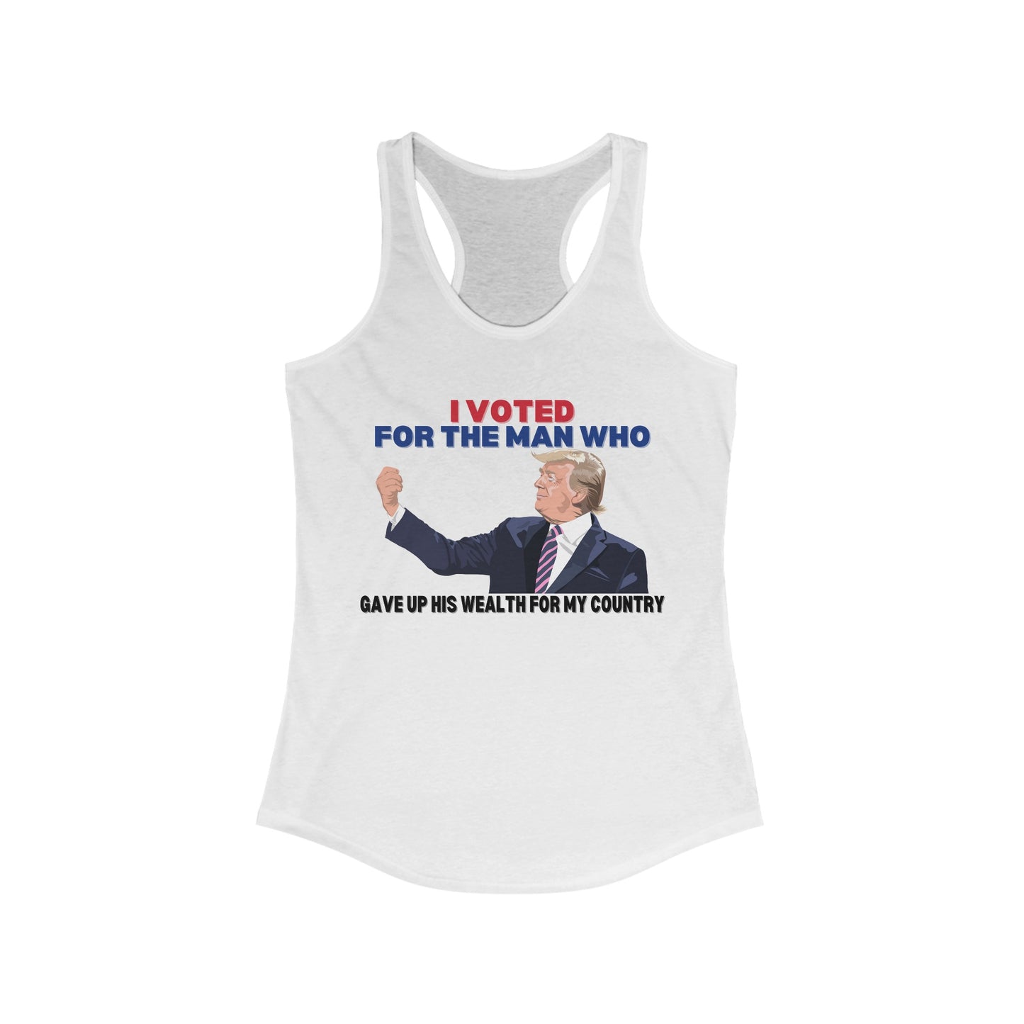 Trump vs Biden Women's Ideal Racerback Tank Clearance