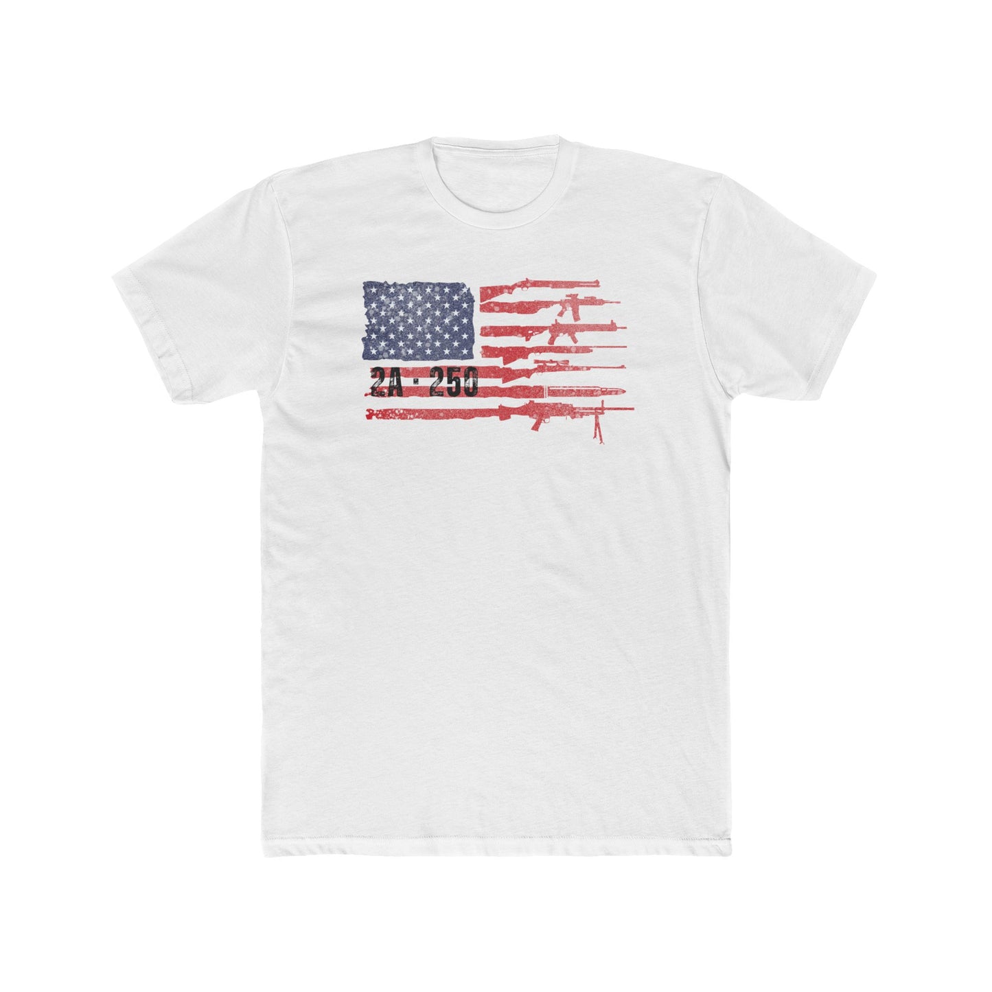 2A-250 Flag of Guns Cotton Crew Tee