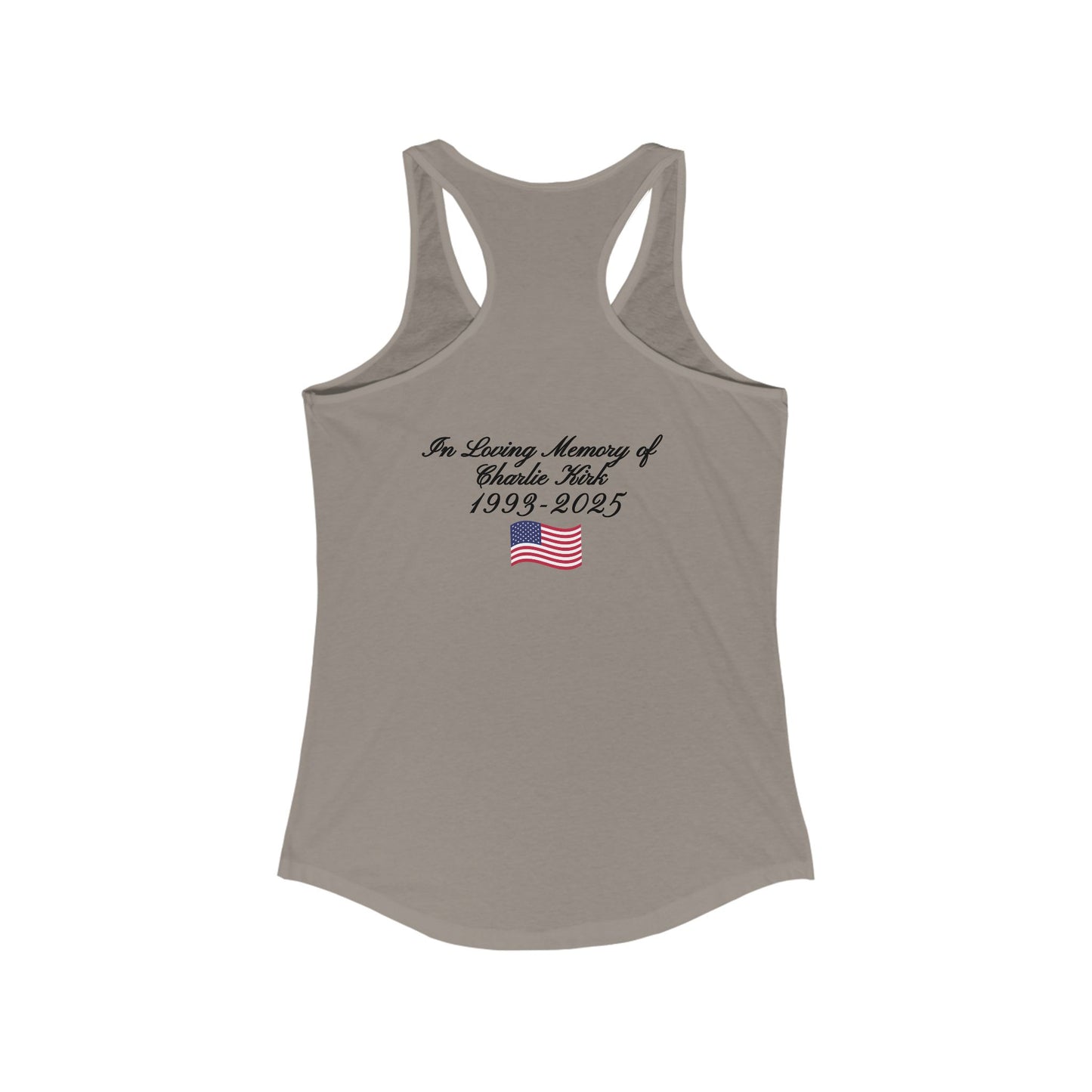 We Are All Charlie Kirk Women's Ideal Racerback Tank