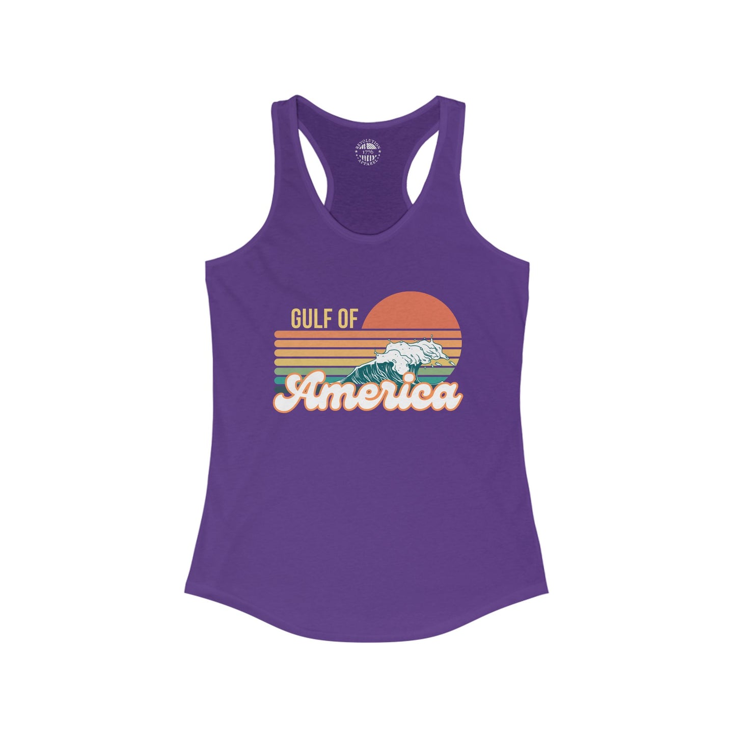 Gulf of America Retro Women's Ideal Racerback Tank