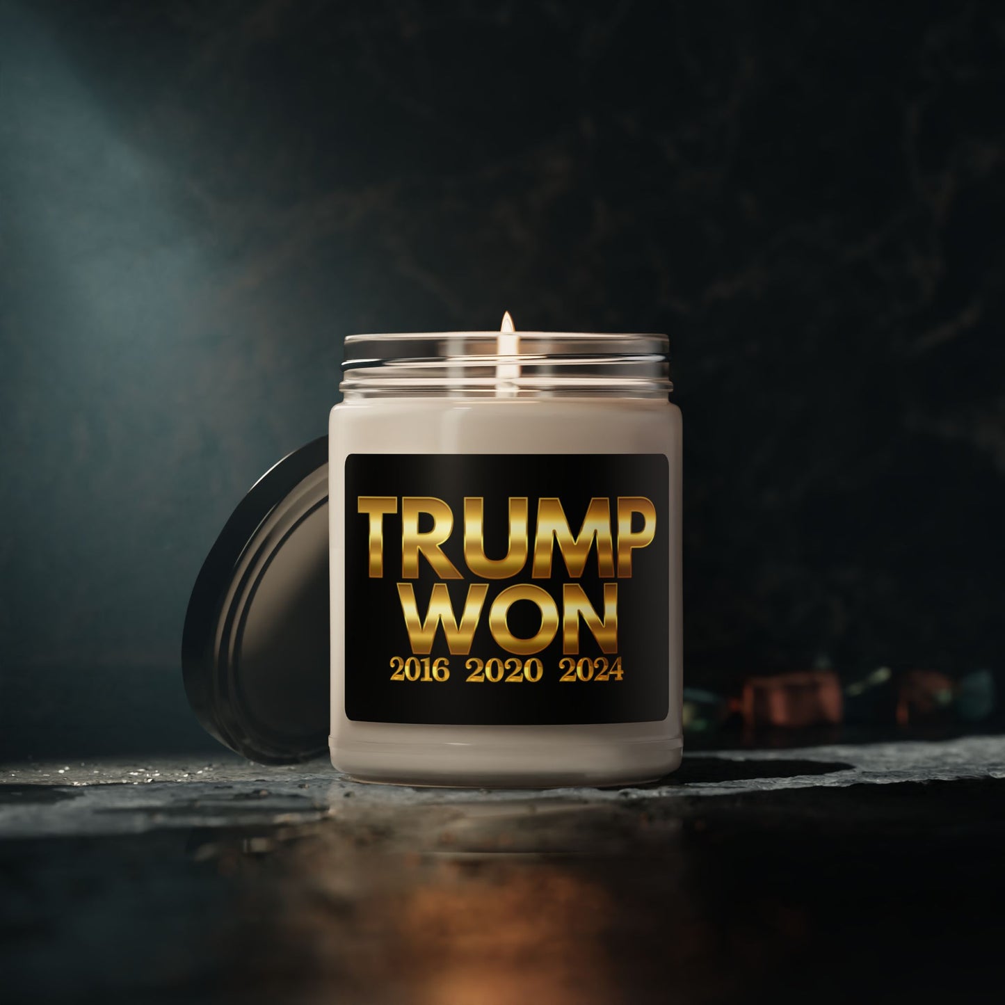 Trump Won Scented Soy Candle - 9oz Political Candle for Home Decor & Gifts