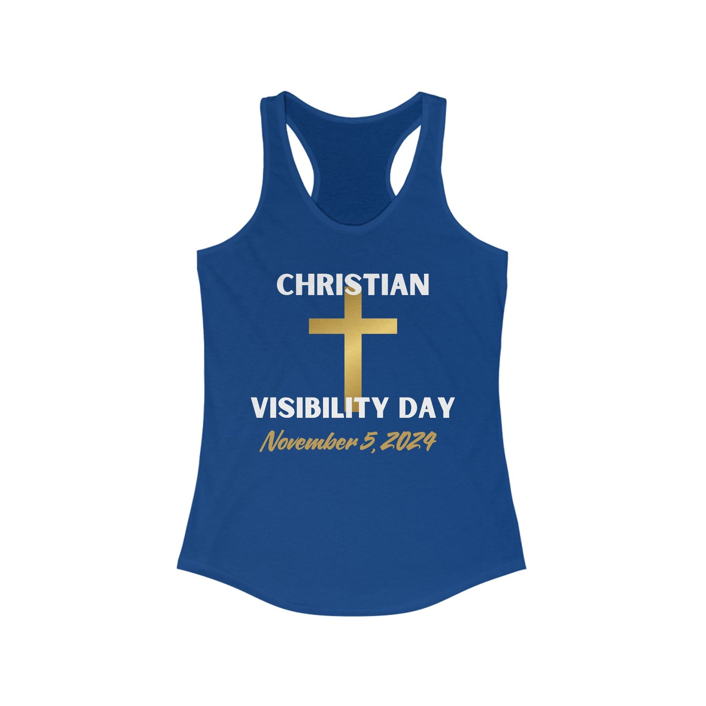 Christian Visiblity Day Women's Ideal Racerback Tank Clearance