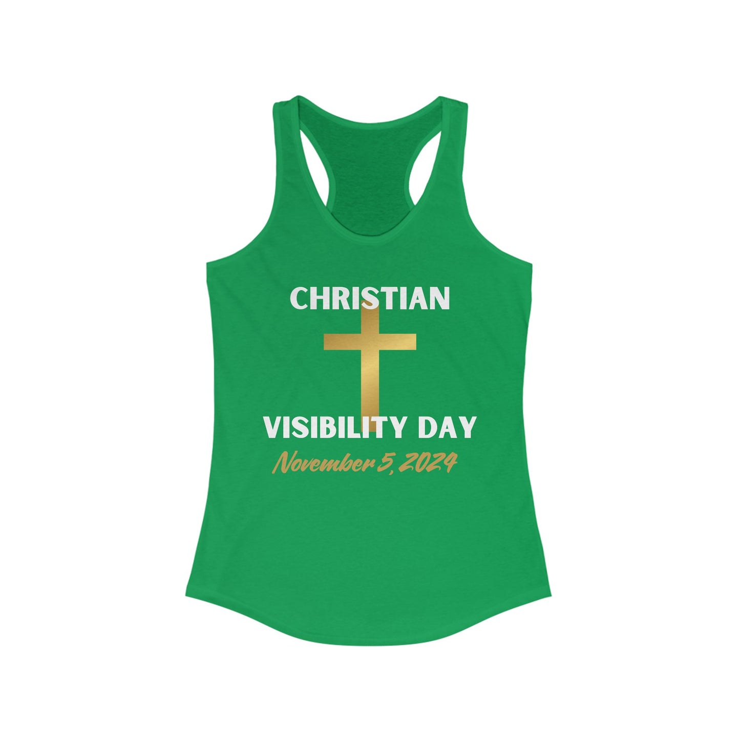 Christian Visiblity Day Women's Ideal Racerback Tank Clearance