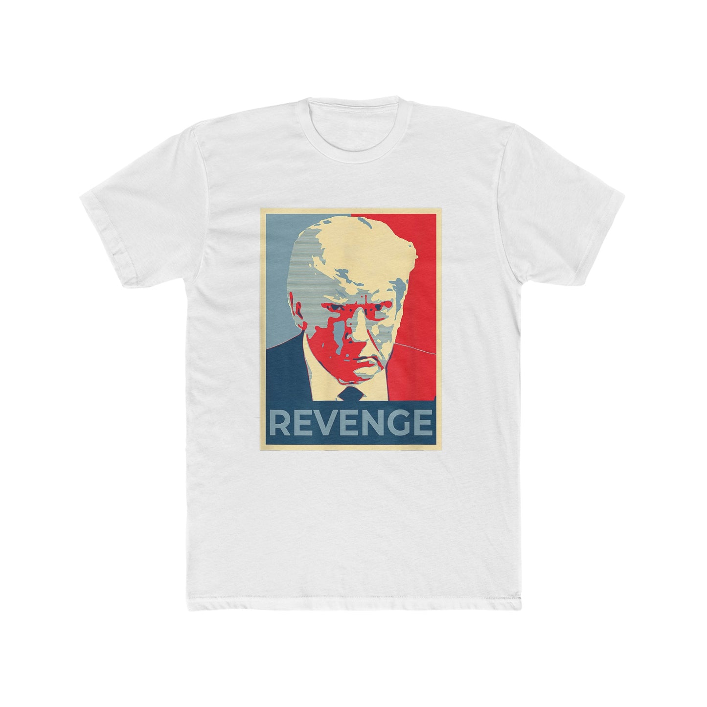 Trump Mugshot Revenge Cotton Crew Tee - Clearance