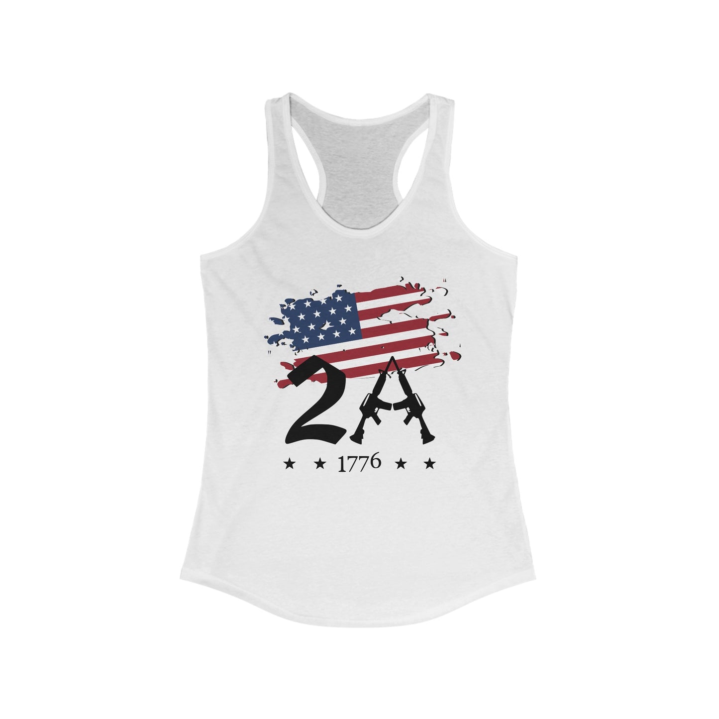 2A 2nd Amendment 1776 Women's Ideal Racerback Tank