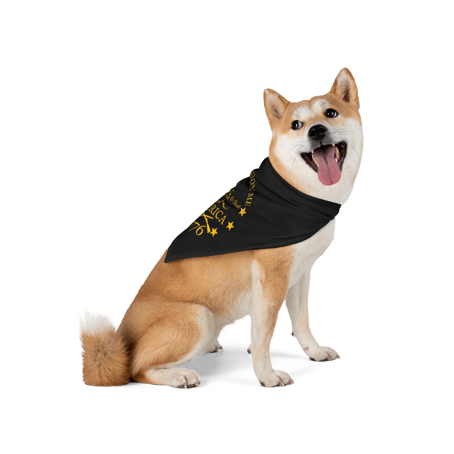 Don't Tread on Me Gadsden Flag Patriotic Dog Bandana