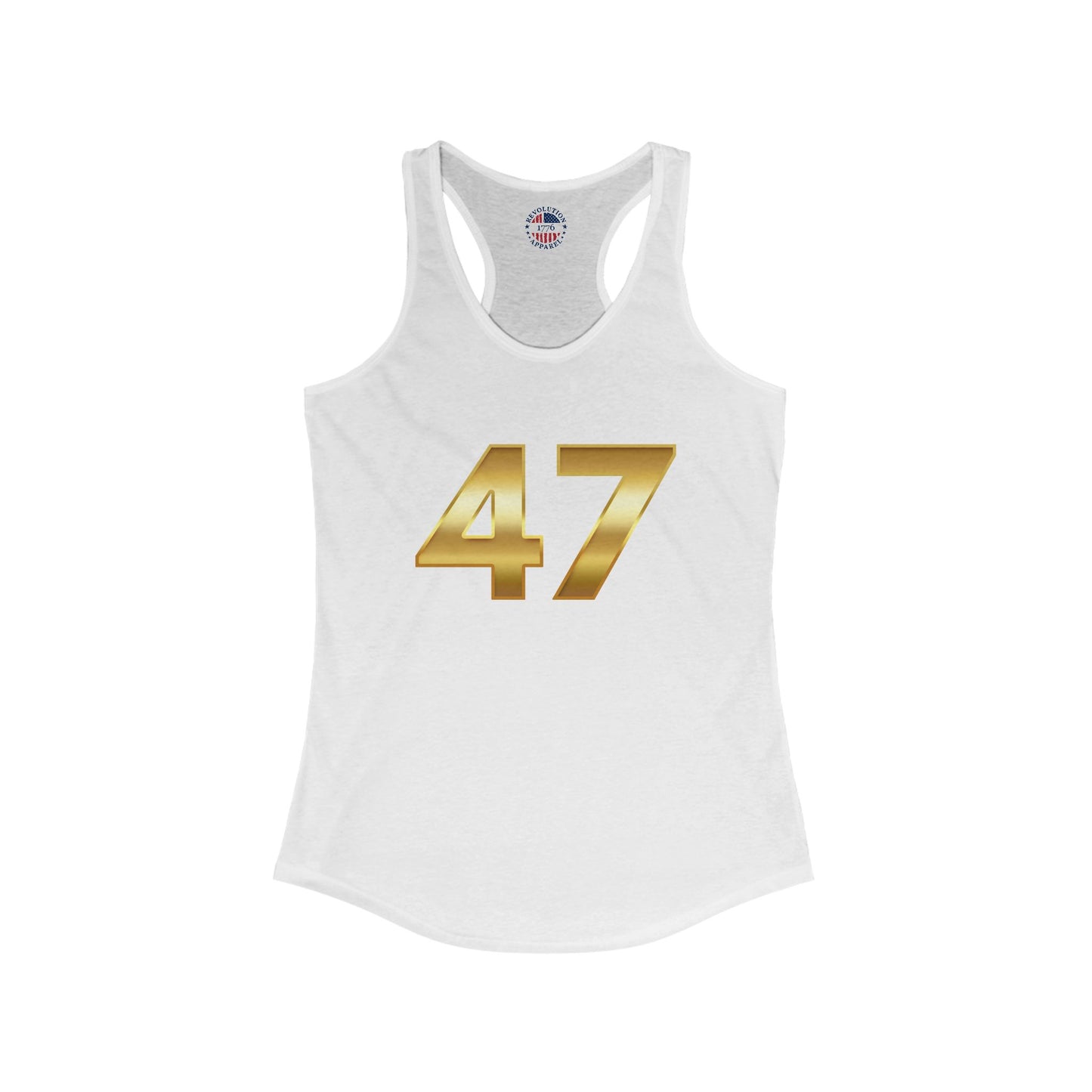 47 Trump Gold Women's Ideal Racerback Tank