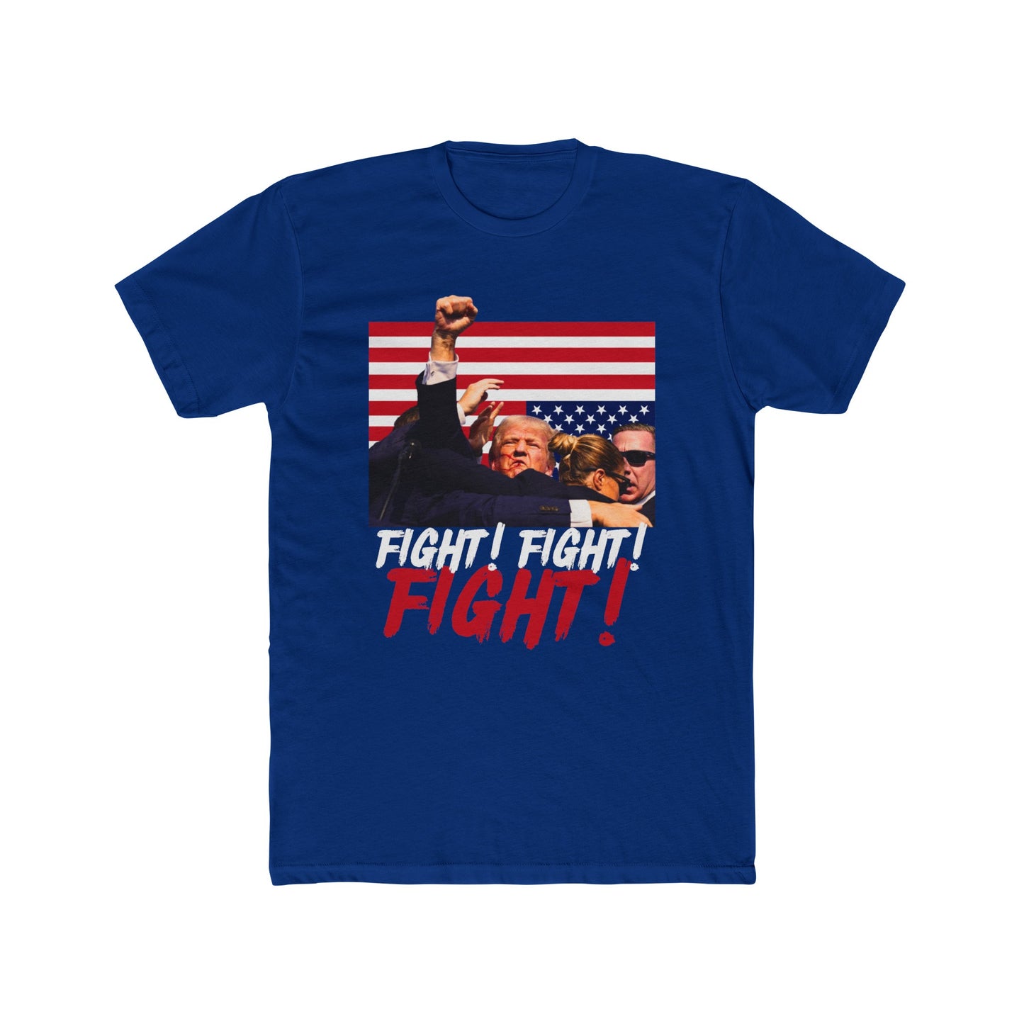 Trump Fight! Fight! Fight! Cotton Crew Tee - Clearance