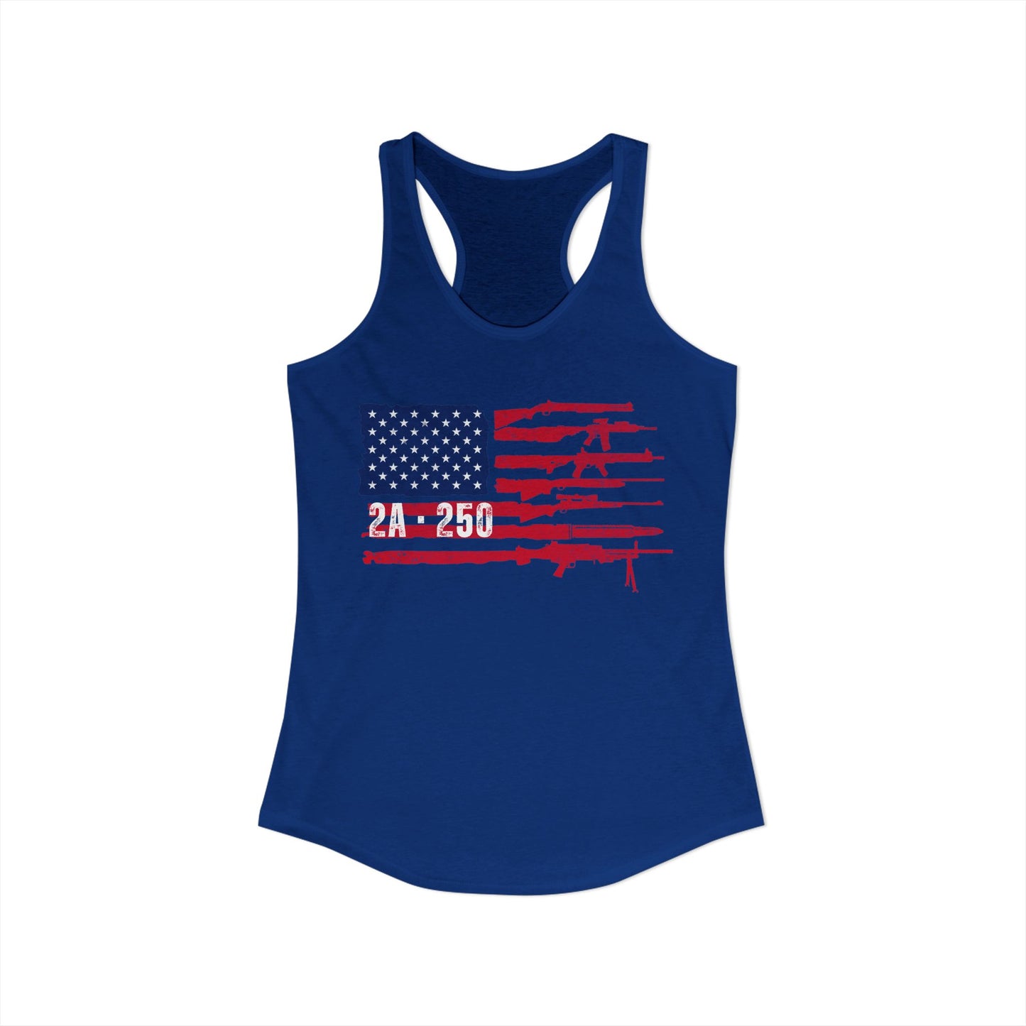 2A-250 Flag of Guns Women's Ideal Racerback Tank