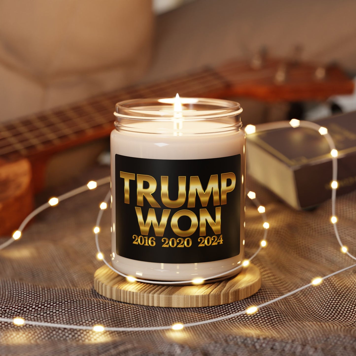 Trump Won Scented Soy Candle - 9oz Political Candle for Home Decor & Gifts