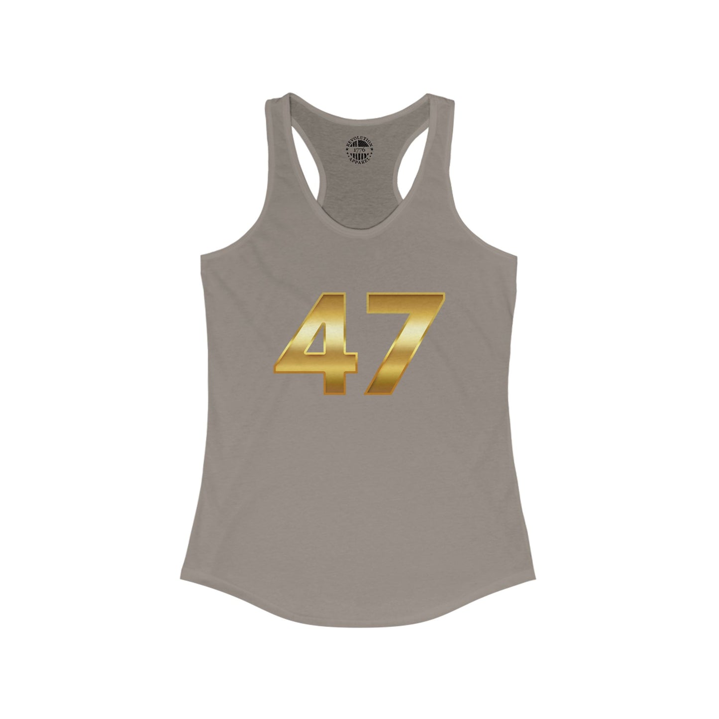 47 Trump Gold Women's Ideal Racerback Tank