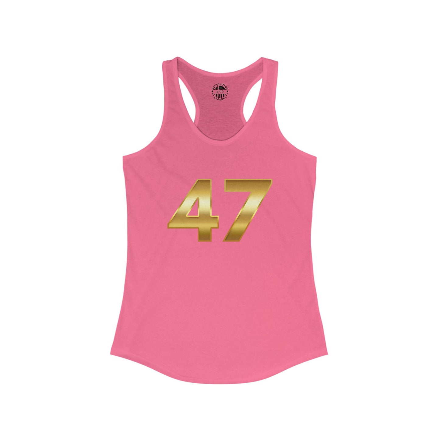 47 Trump Gold Women's Ideal Racerback Tank