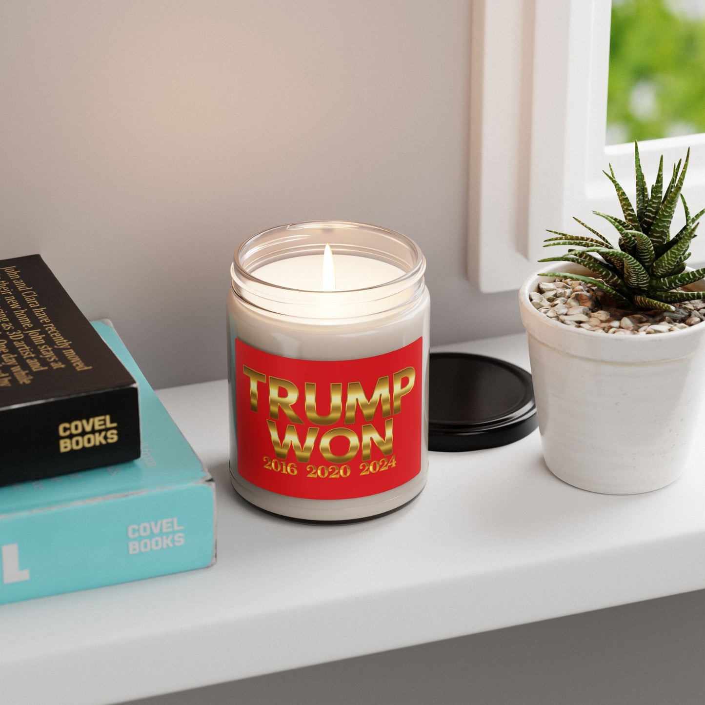 Trump Won Scented Soy Candle - 9oz Political Candle for Home Decor & Gifts