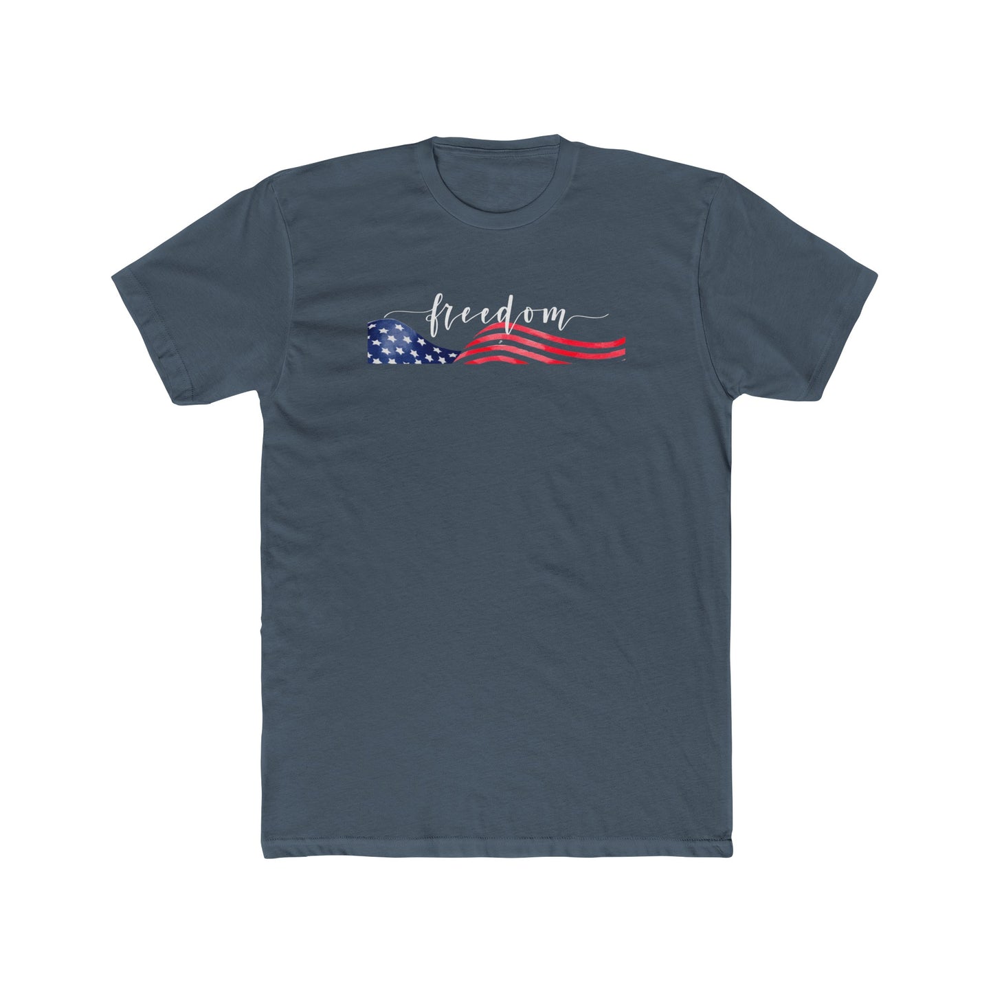 Freedom Script Cotton Crew Tee