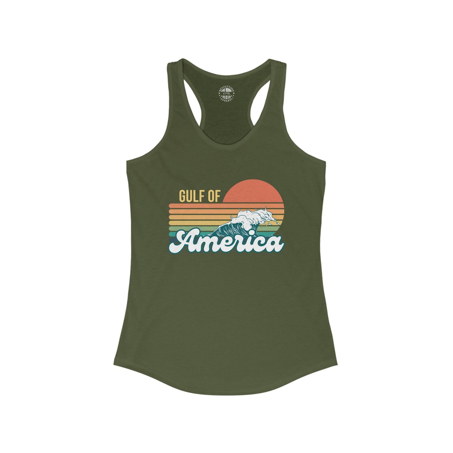 Gulf of America Retro Women's Ideal Racerback Tank