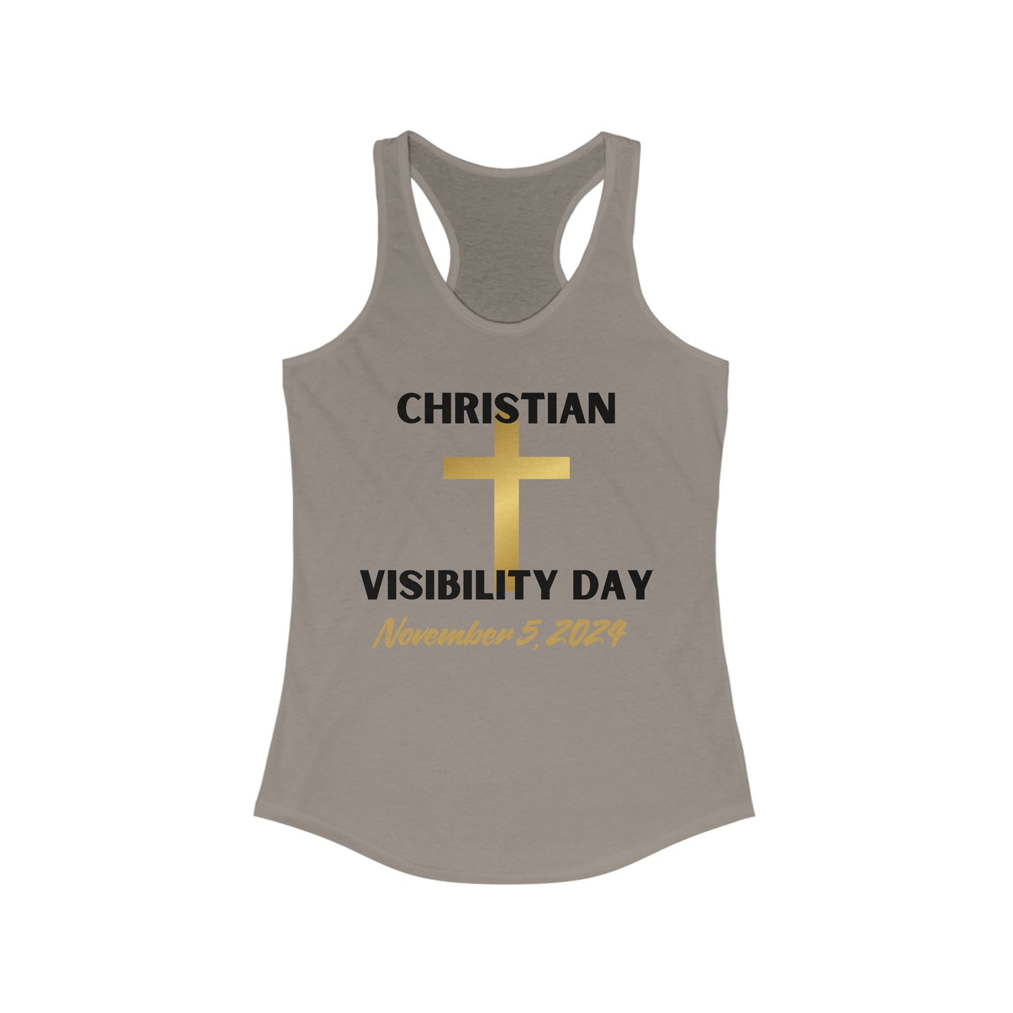 Christian Visiblity Day Women's Ideal Racerback Tank Clearance