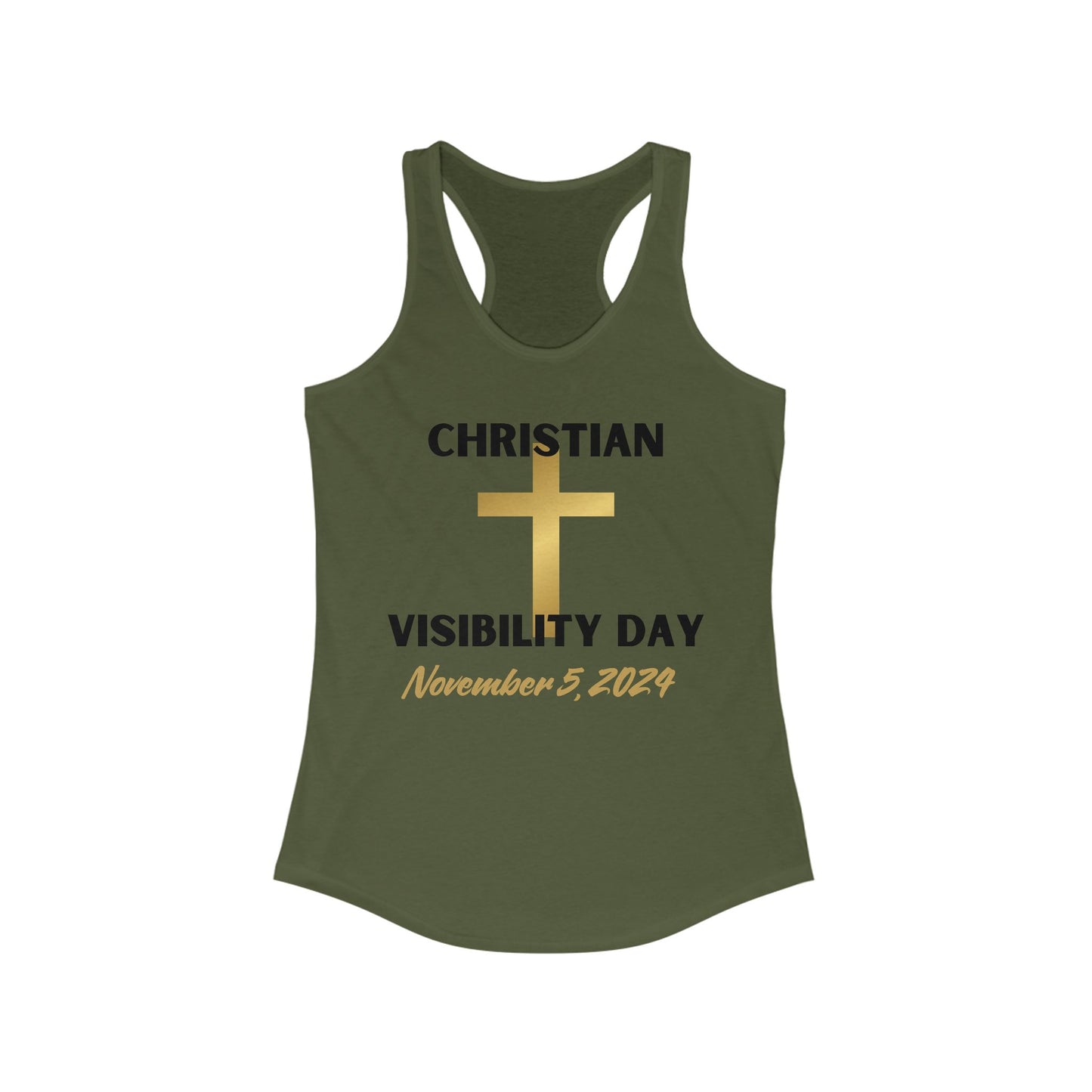 Christian Visiblity Day Women's Ideal Racerback Tank Clearance