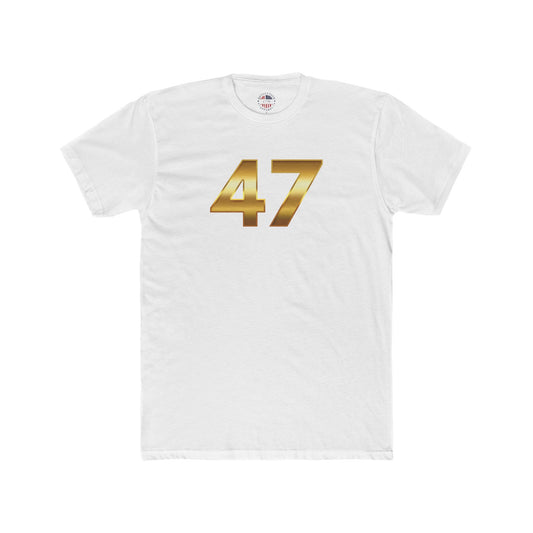 47 Trump Gold Cotton Crew Tee