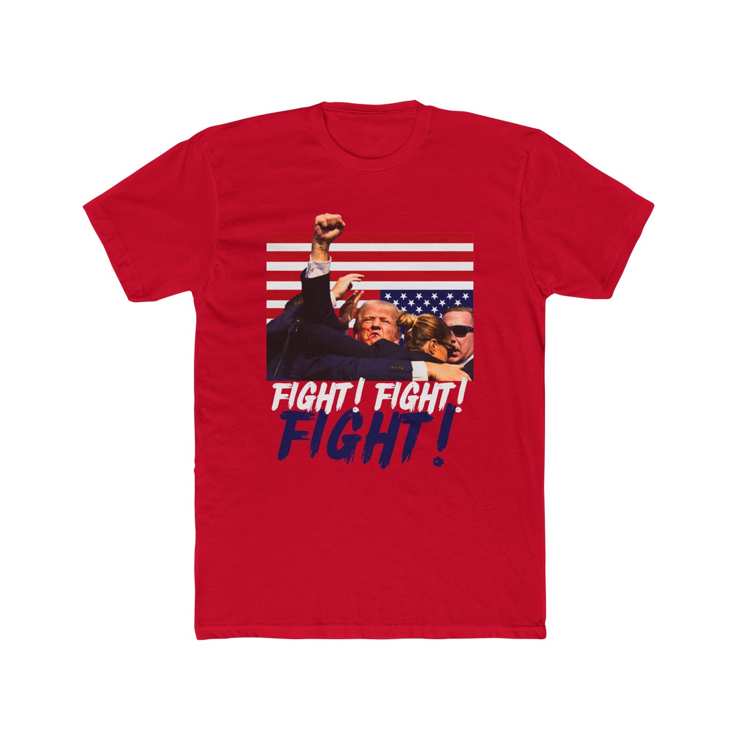 Trump Fight! Fight! Fight! Cotton Crew Tee - Clearance