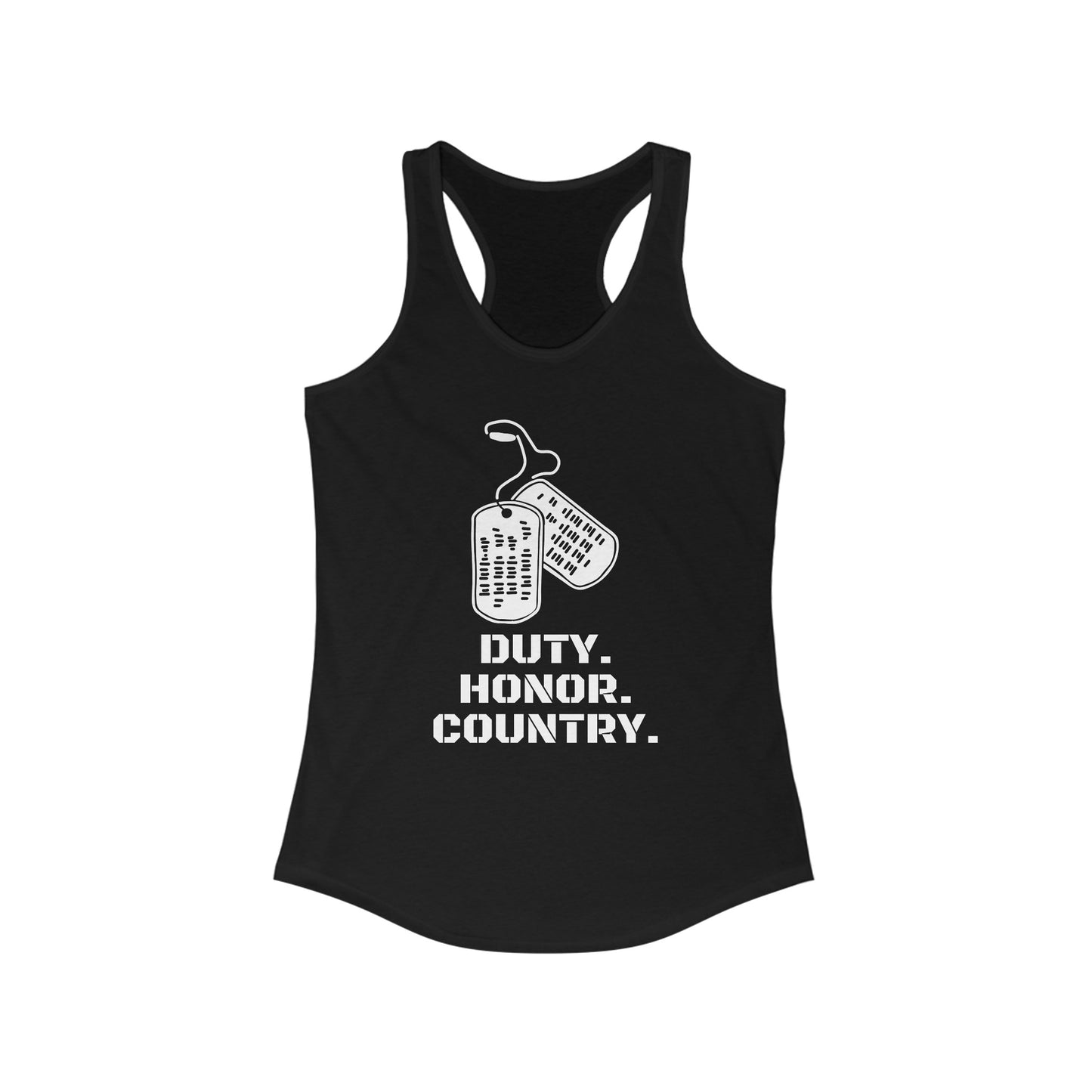 Duty-Honor-Country Women's Ideal Racerback Tank