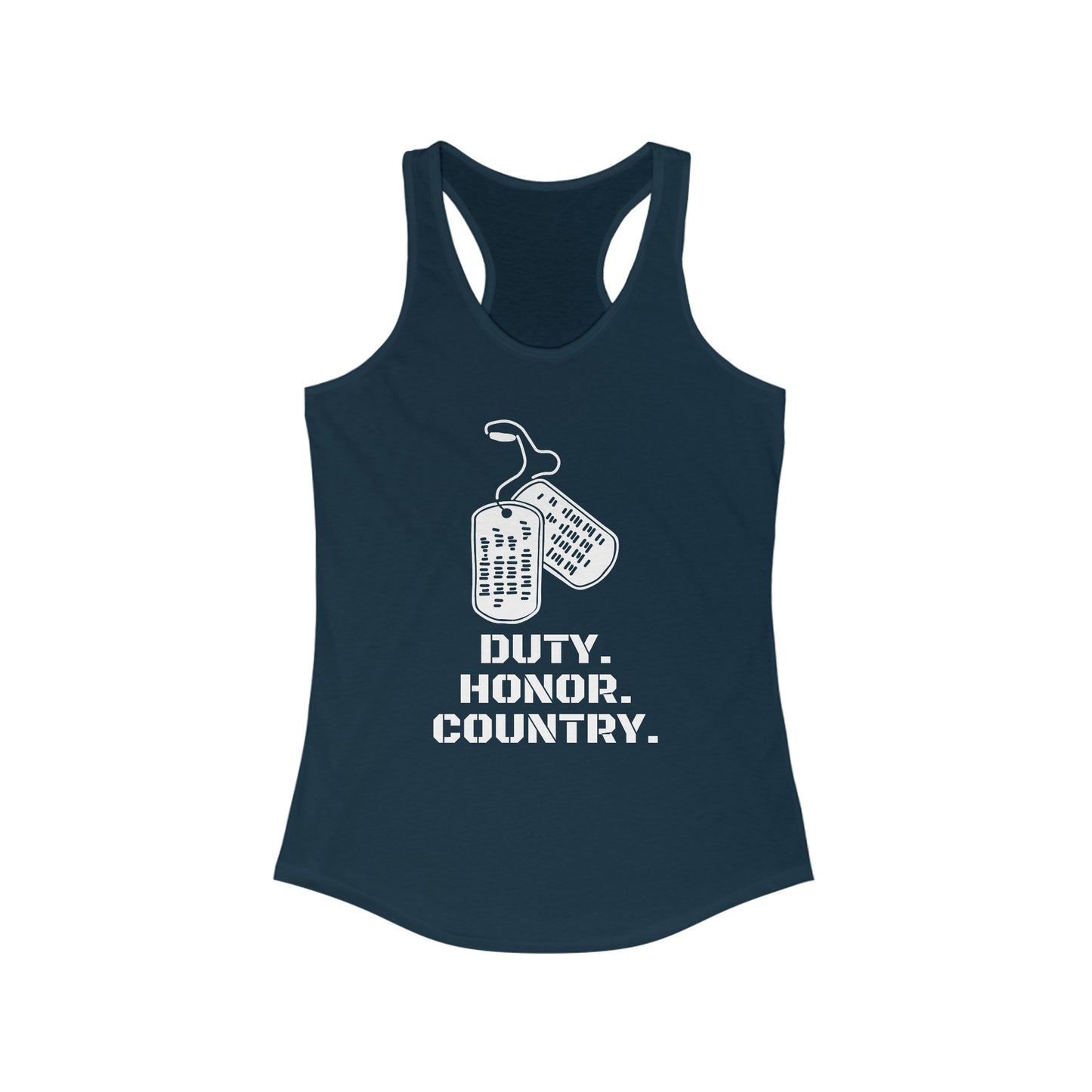 Duty-Honor-Country Women's Ideal Racerback Tank
