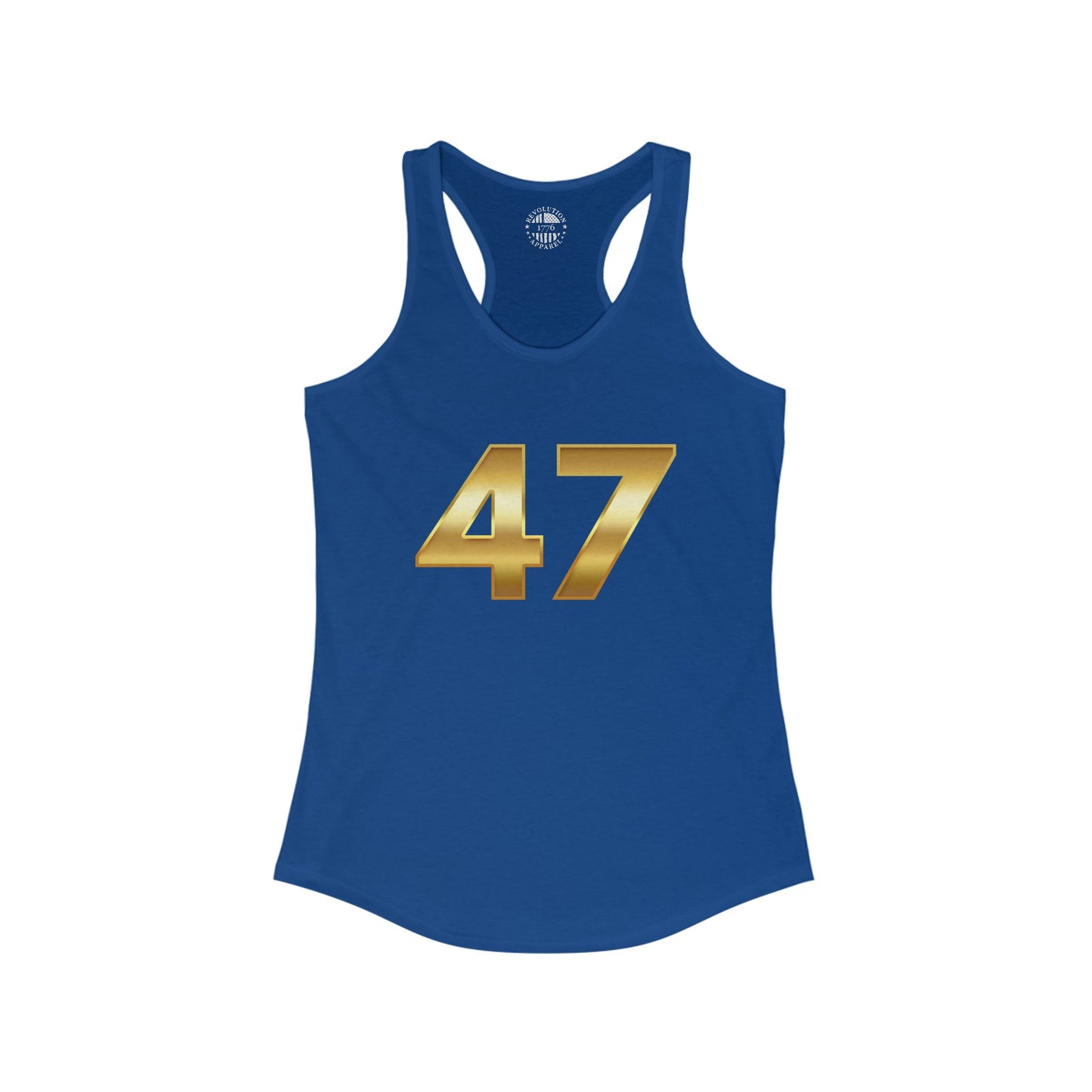 47 Trump Gold Women's Ideal Racerback Tank