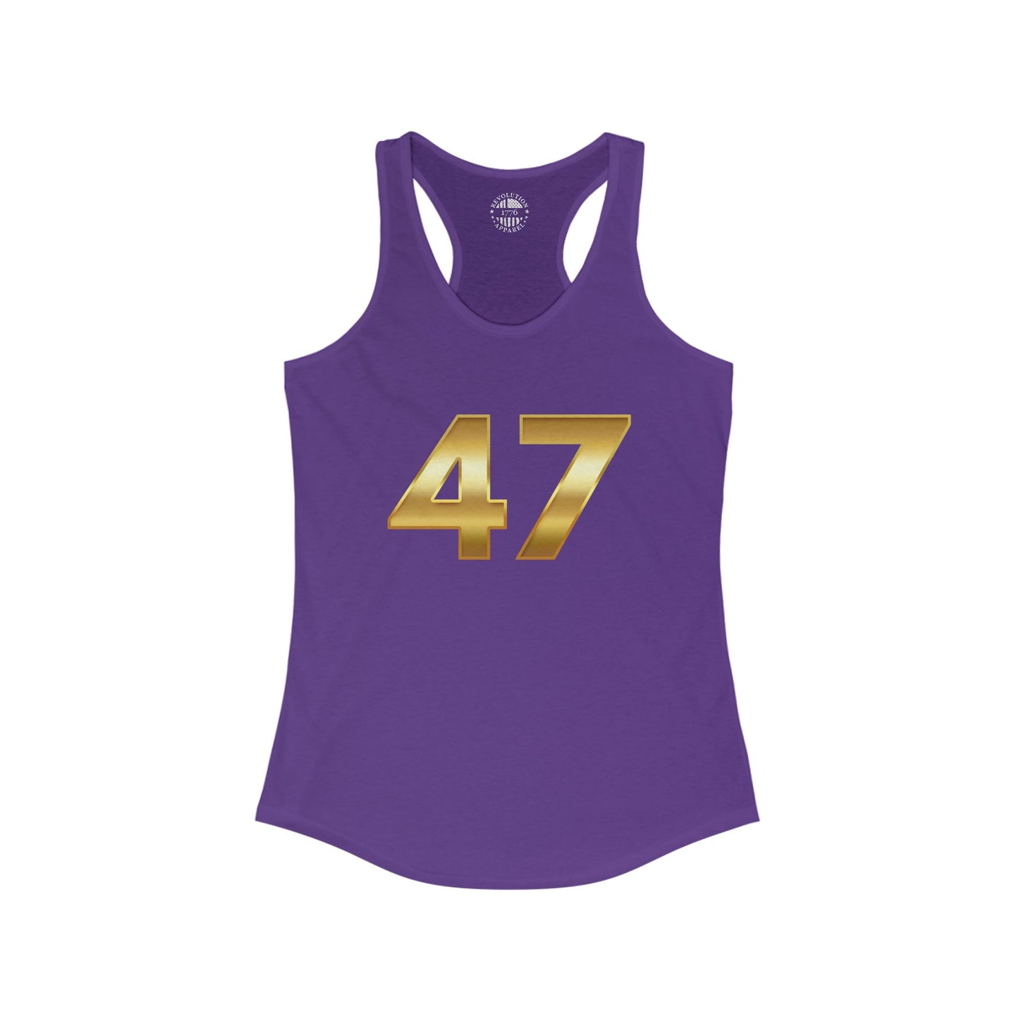 47 Trump Gold Women's Ideal Racerback Tank