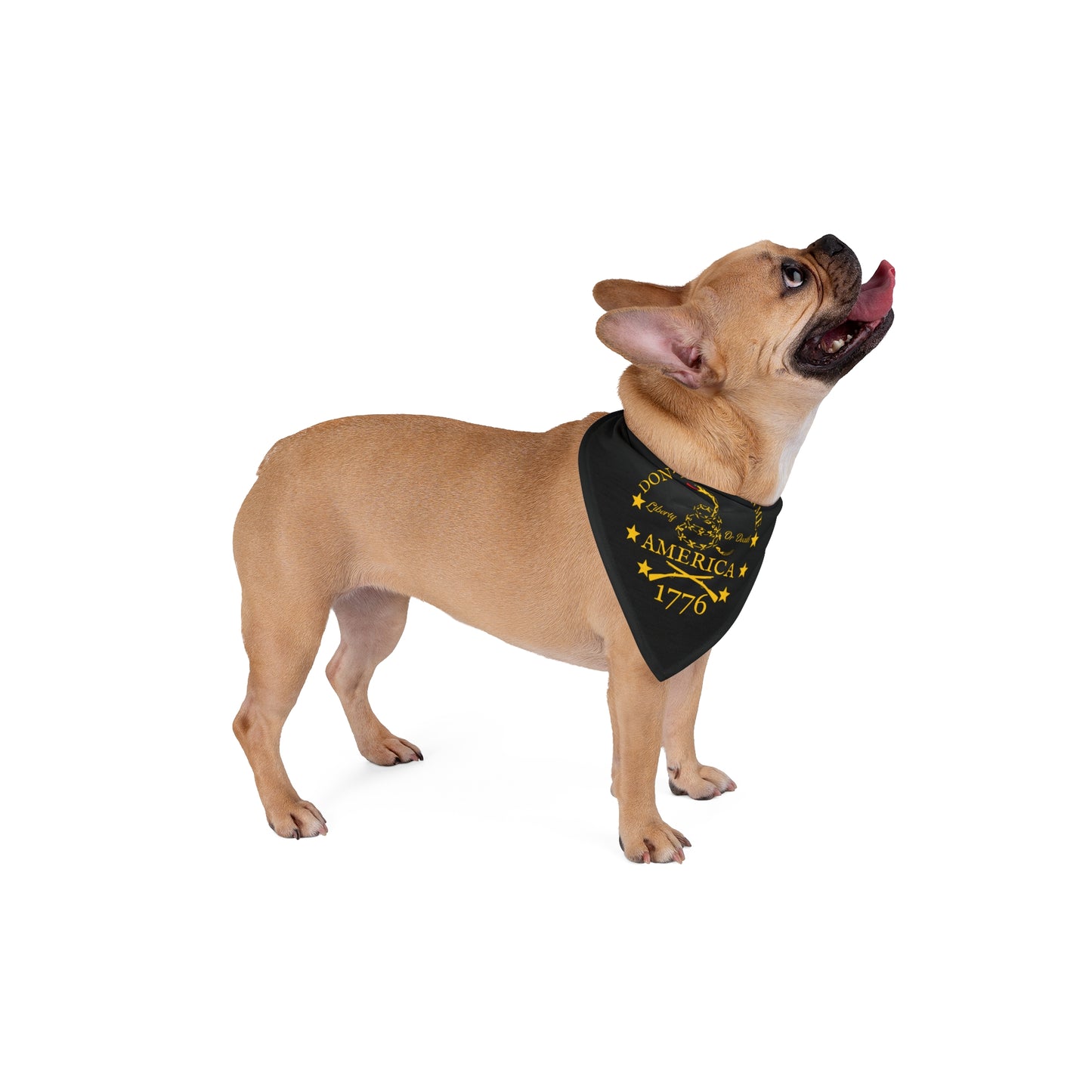Don't Tread on Me Gadsden Flag Patriotic Dog Bandana