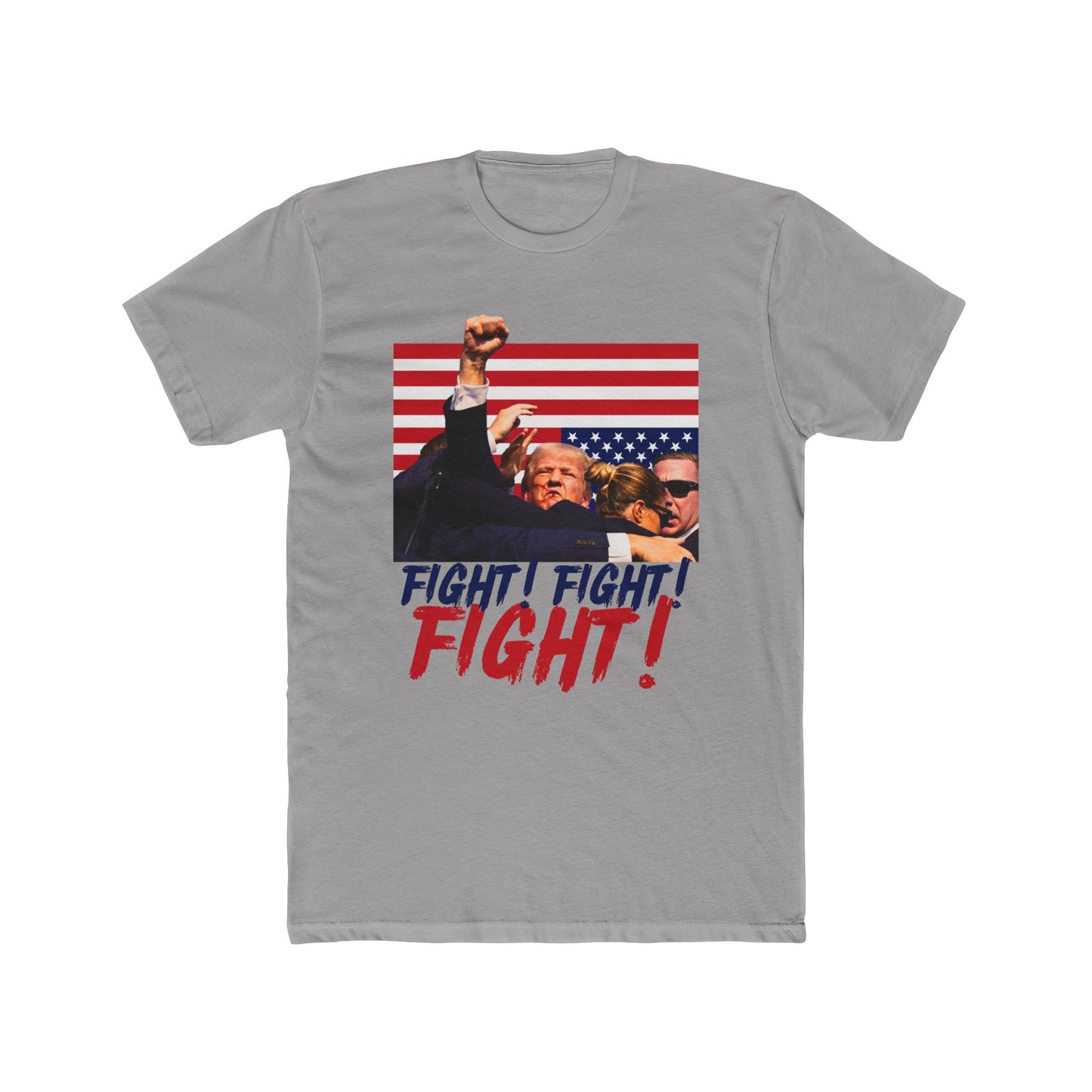 Trump Fight! Fight! Fight! Cotton Crew Tee - Clearance