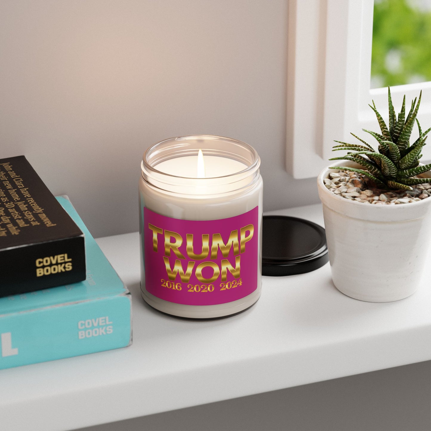 Trump Won Scented Soy Candle - 9oz Political Candle for Home Decor & Gifts