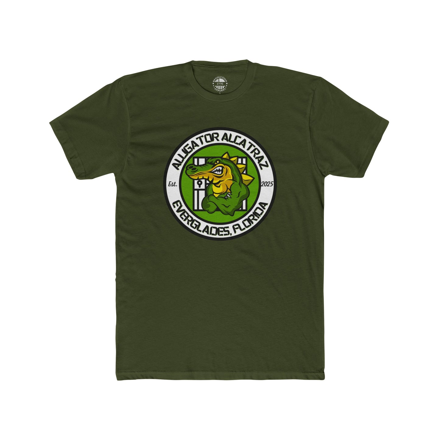 Alligator Alcatraz Cotton Crew Tee