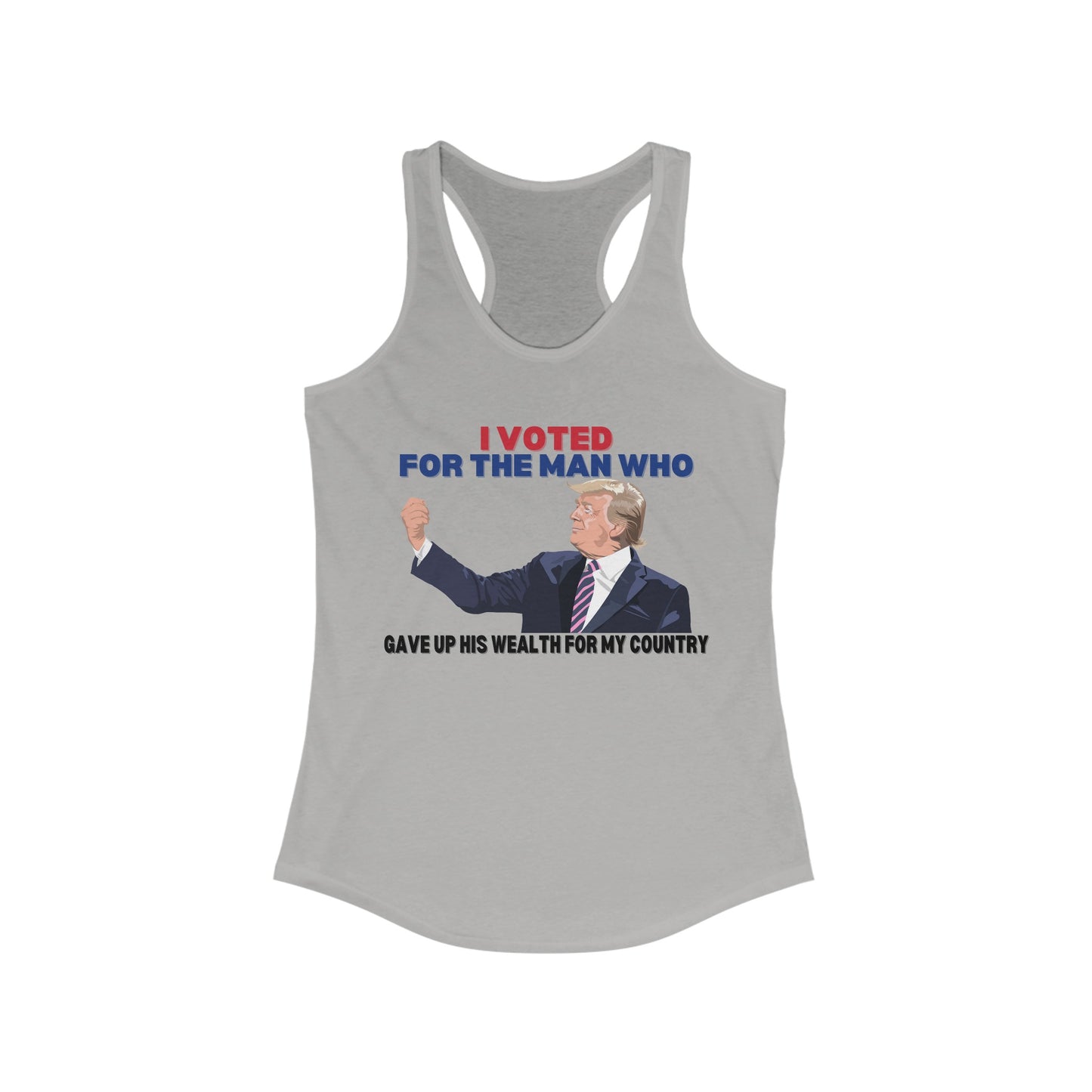 Trump vs Biden Women's Ideal Racerback Tank Clearance