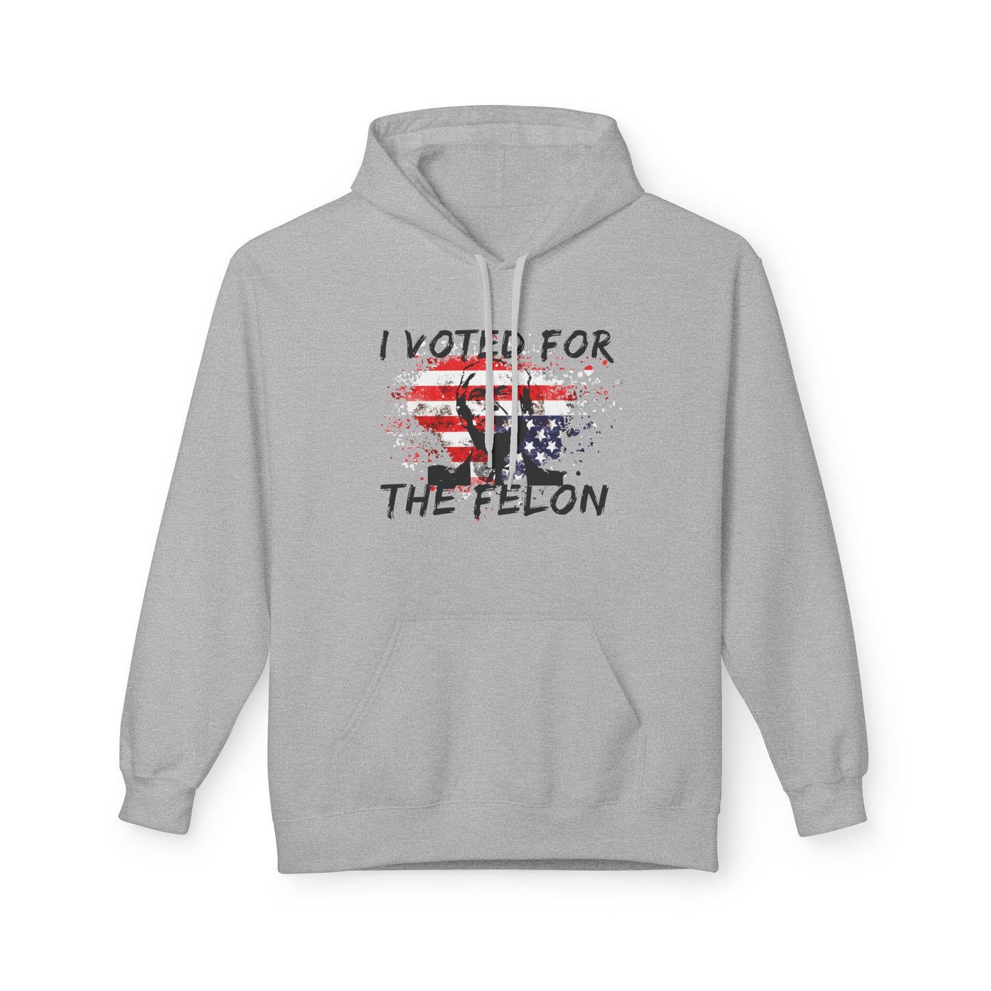 I Voted For The Felon Softstyle Fleece Hoodie