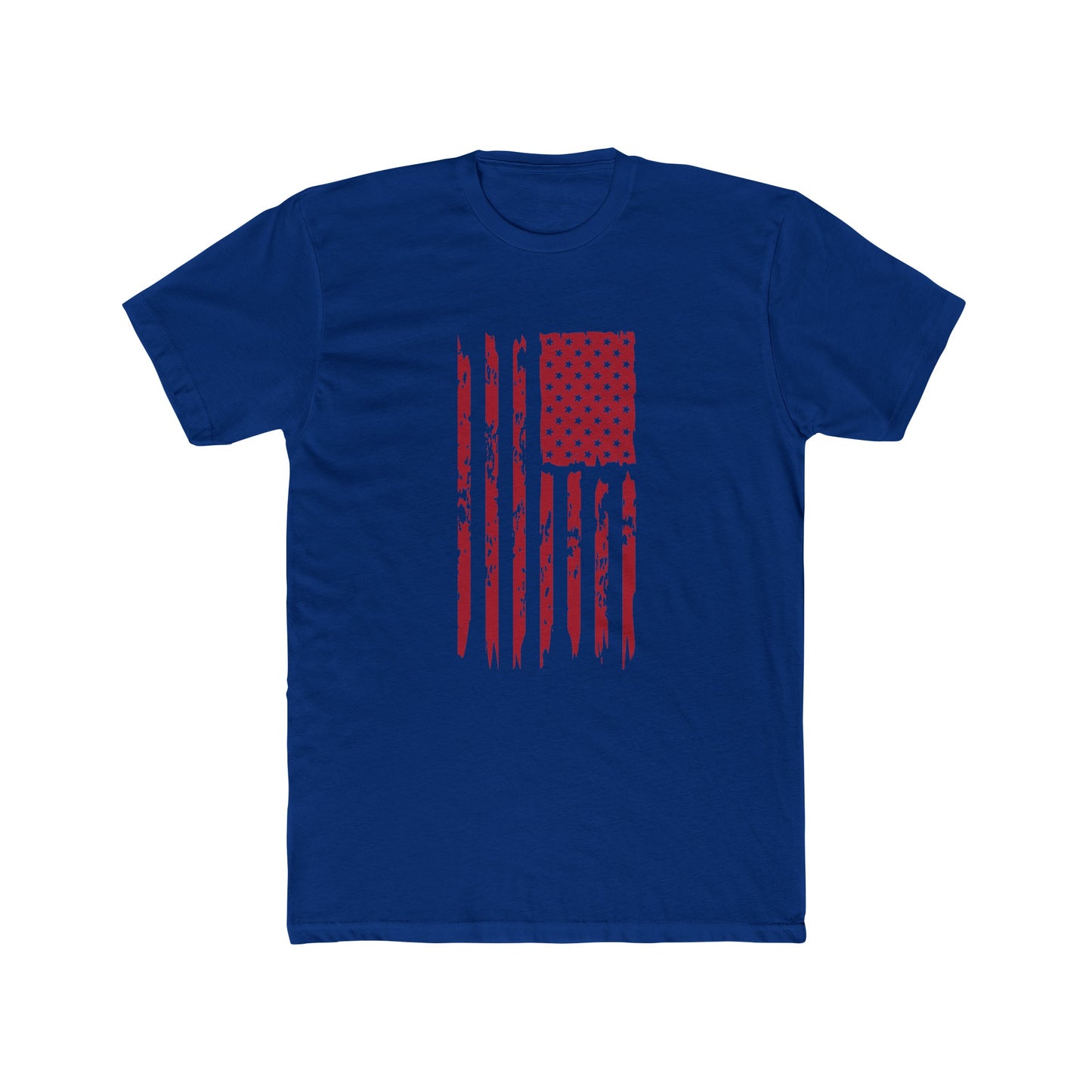 US Flag- Red Cotton Crew Tee
