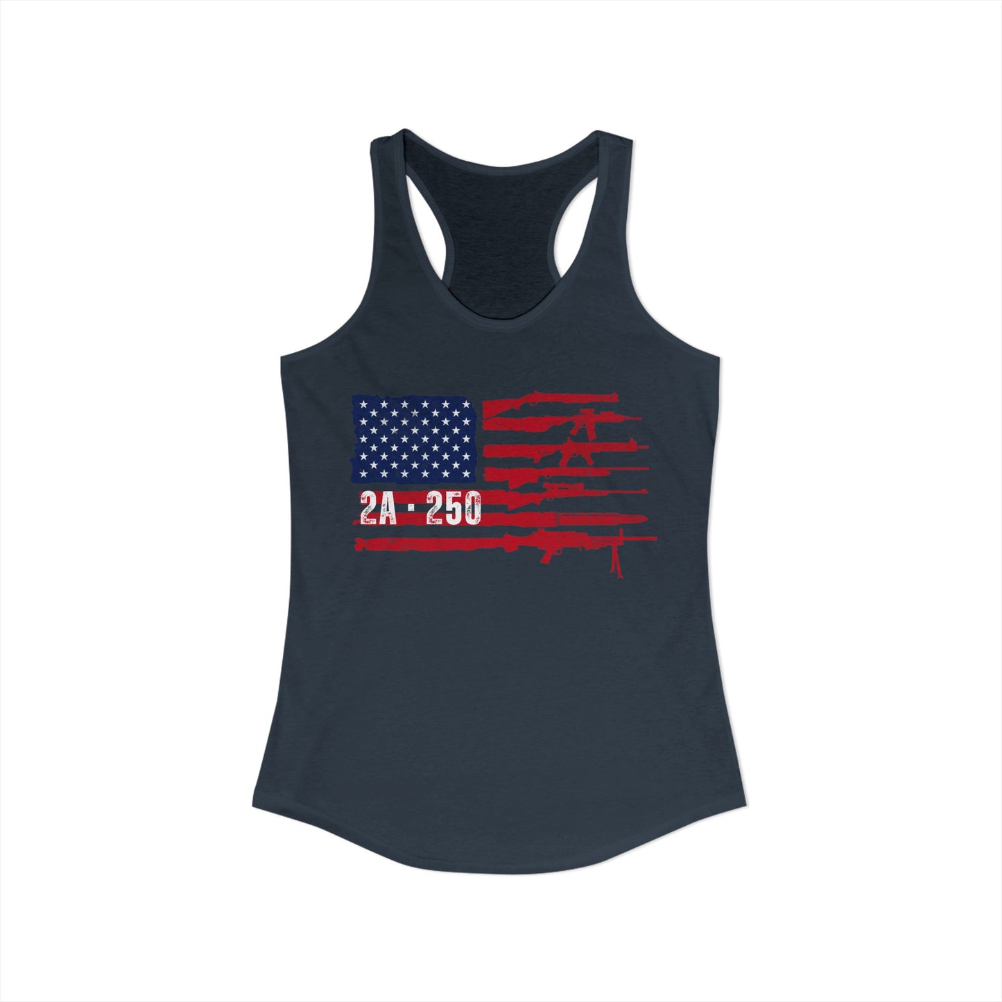 2A-250 Flag of Guns Women's Ideal Racerback Tank