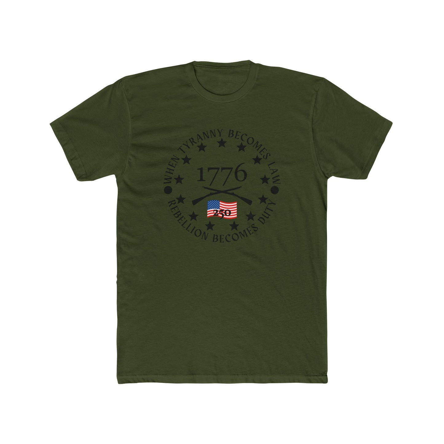 When Tyranny Becomes Law... 250th Cotton Crew Tee